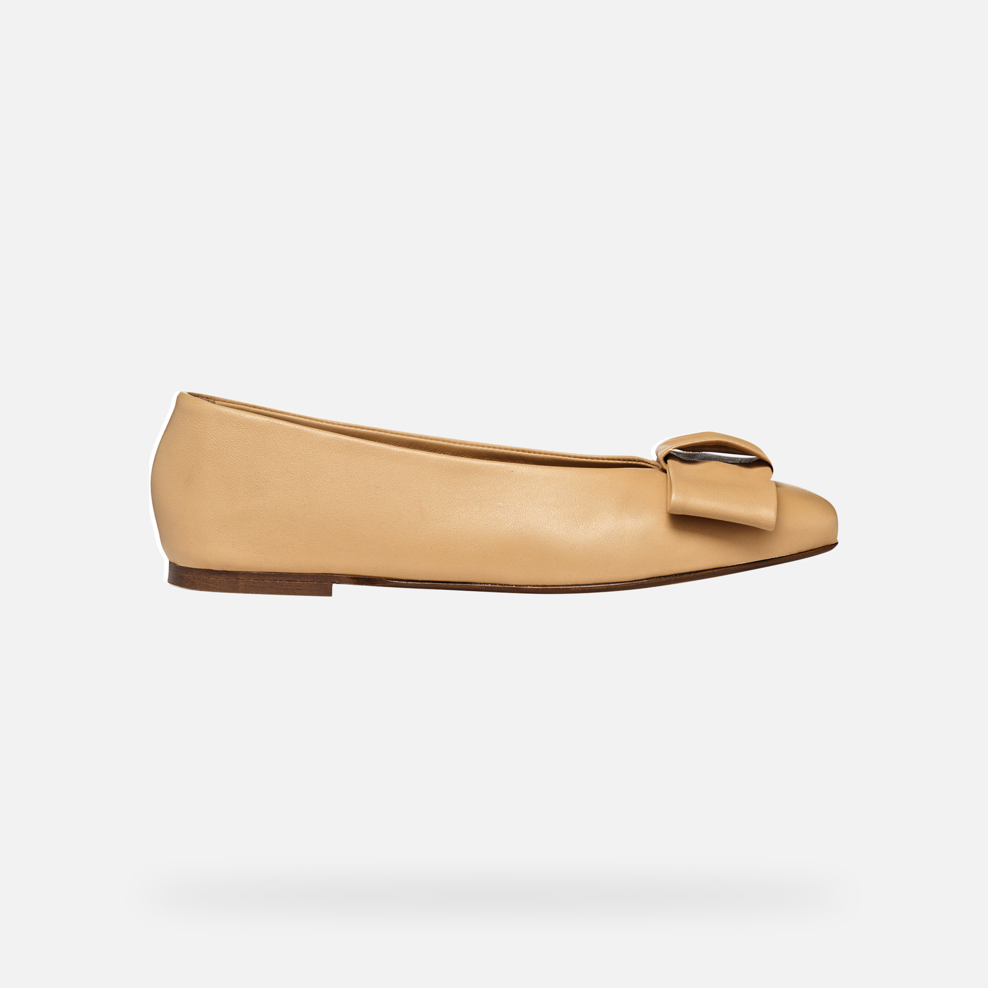 Light brown women's ballet flats Geox Ballystar - Women's
