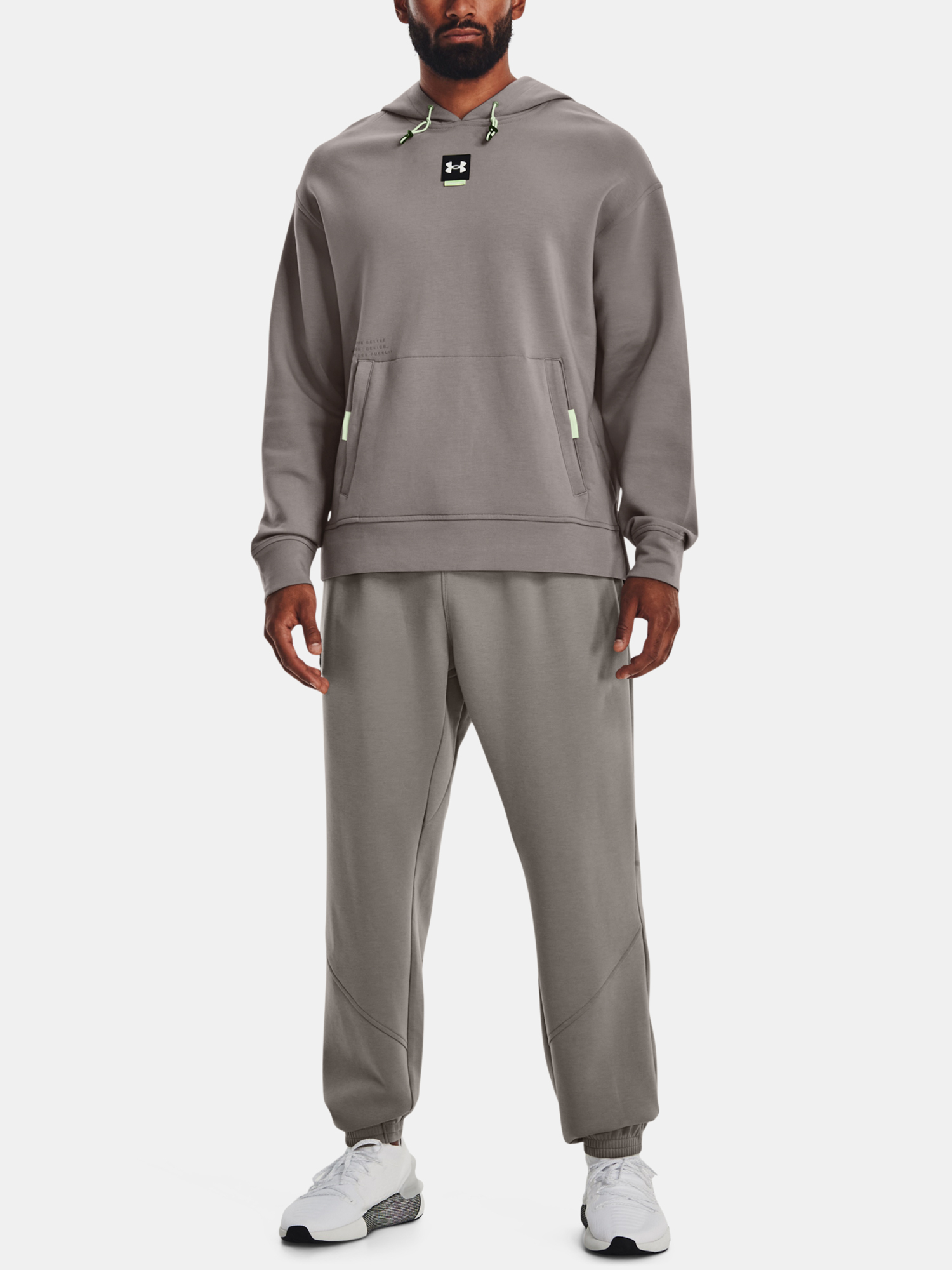 Under Armour Sweatshirt UA Summit Knit Hoodie-GRY - unisex