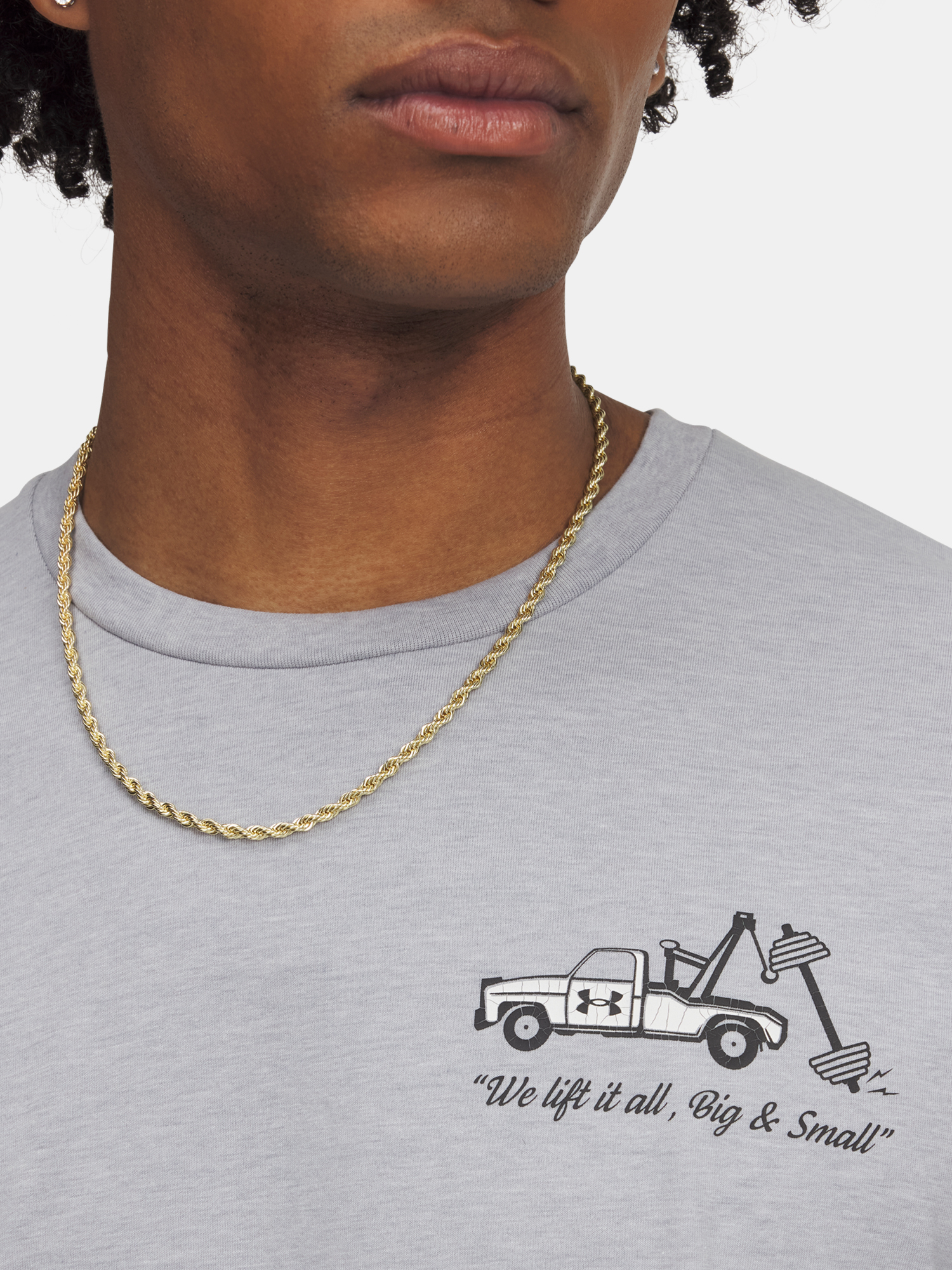 Men's T-shirt Under Armour UA 60/40S BODY SHOP SS-GRY - Men's