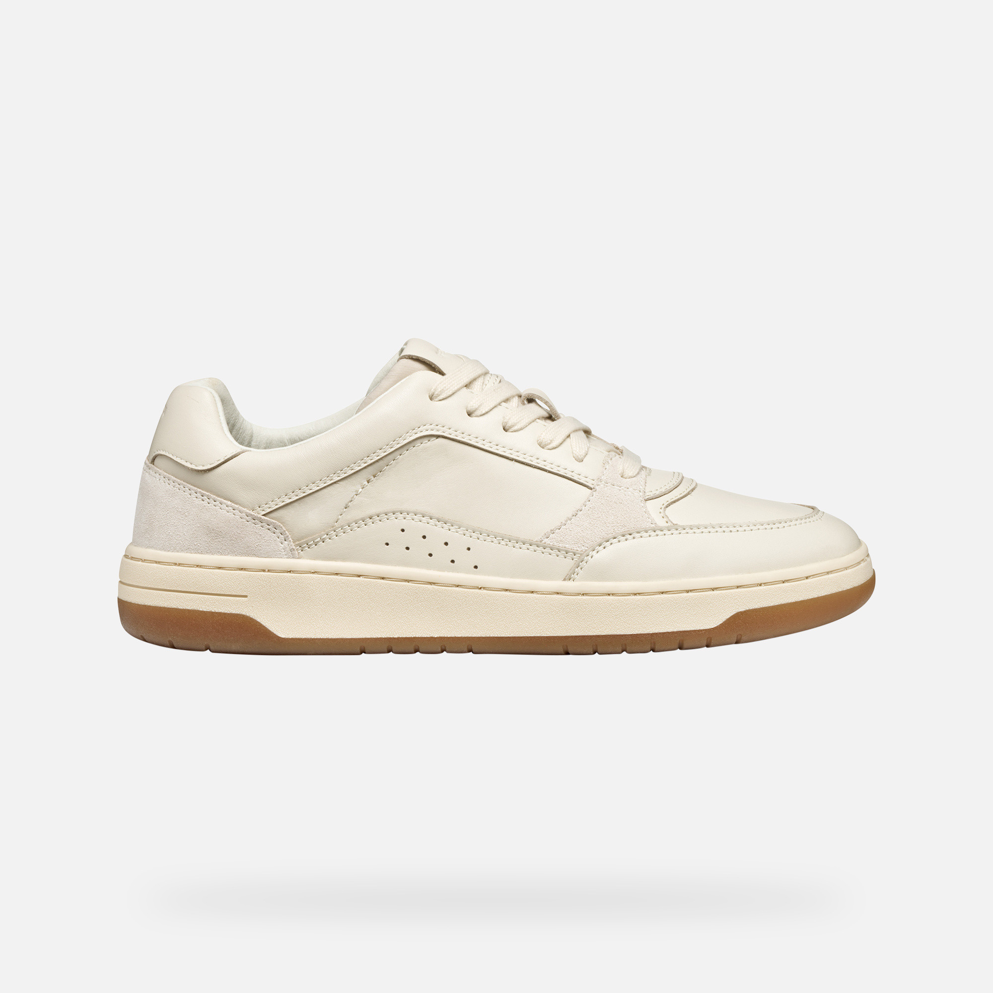 Cream men's sneakers Geox Sedral Court - Men's