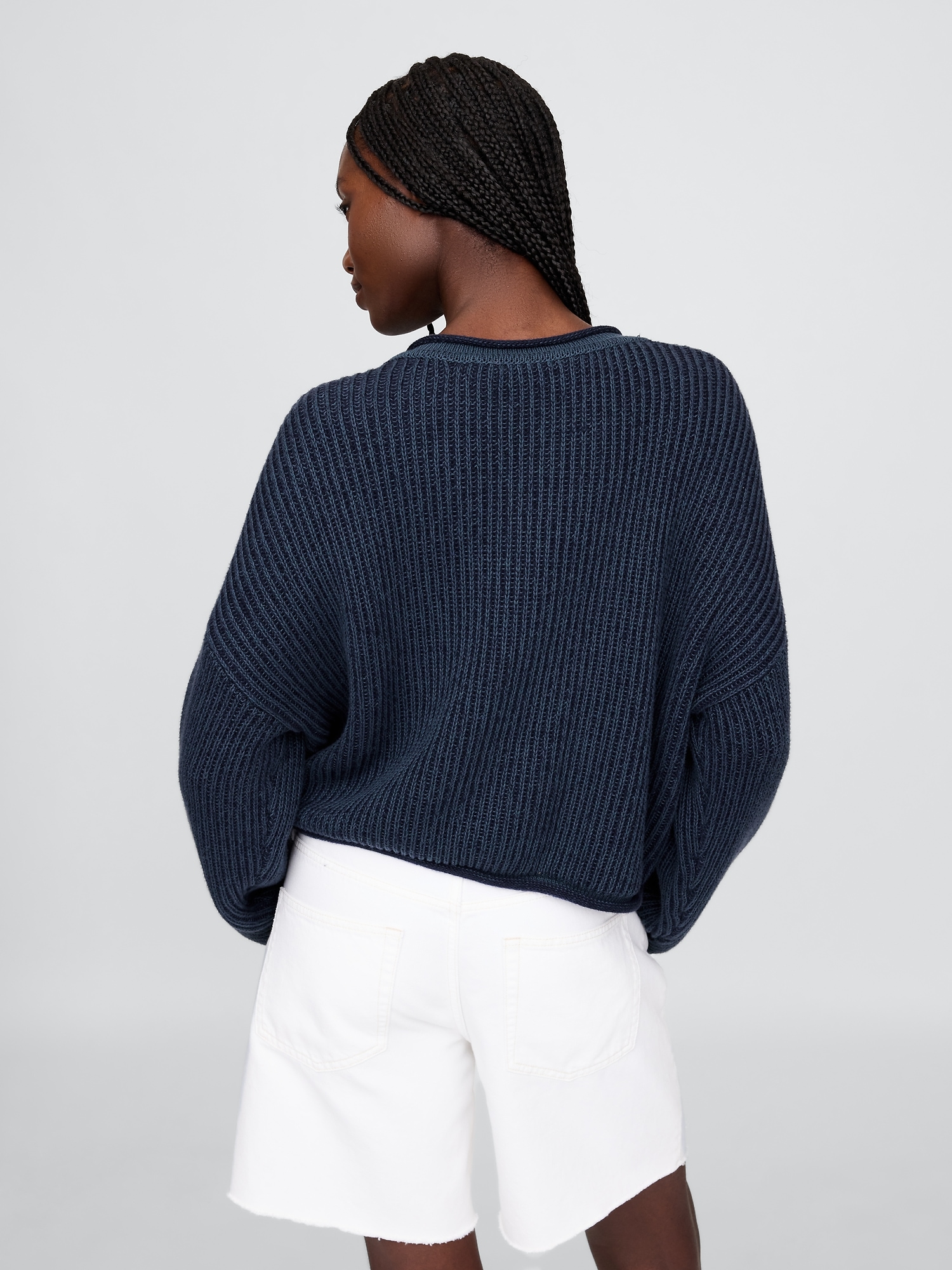 GAP Oversize crop sweater Americana - Women&#039;s
