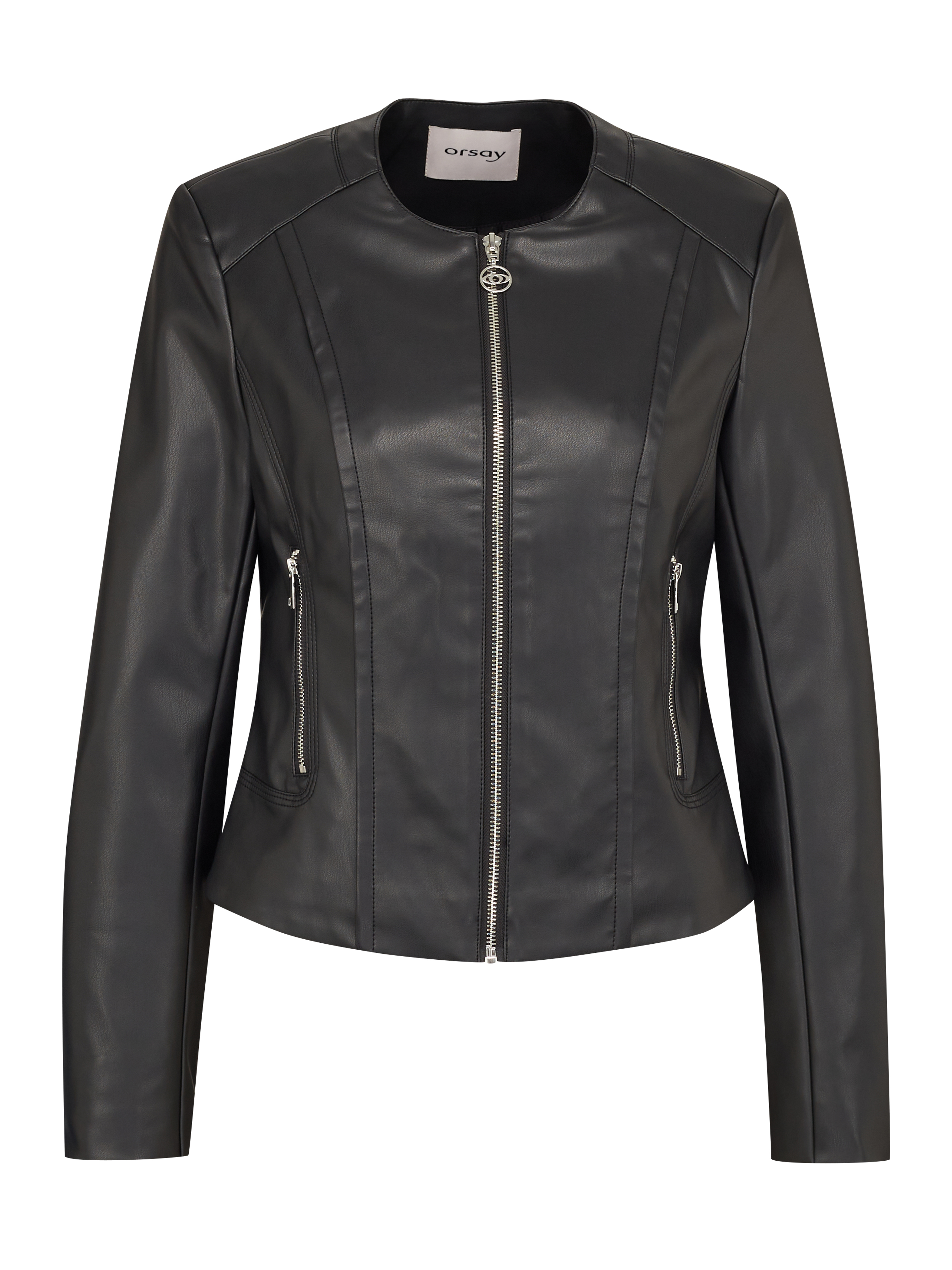 Black women's leather jacket ORSAY - Women's