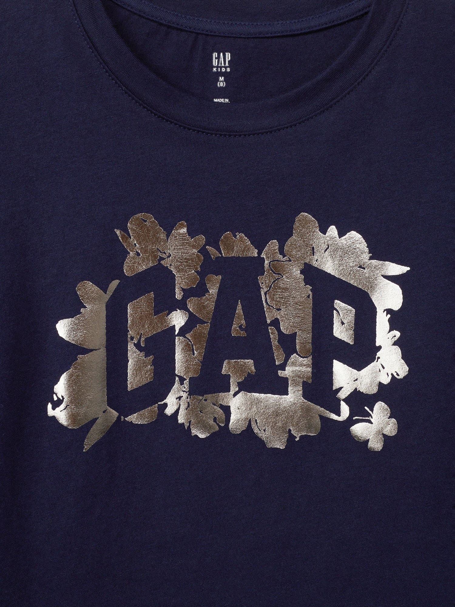 GAP Kids ́s T-shirt with metallic logo - Girls