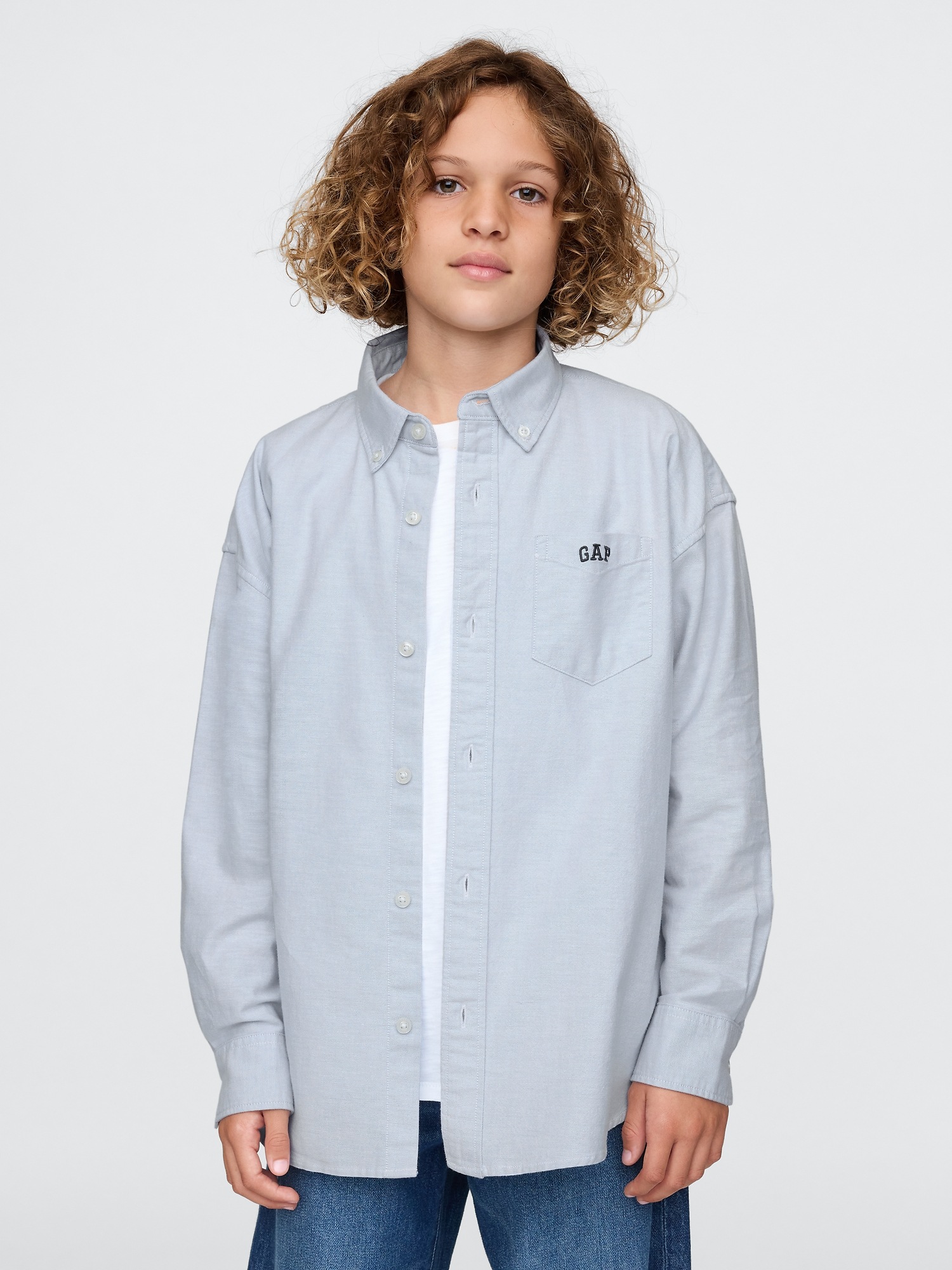 GAP Children's Oversize Oxford Shirt - Boys