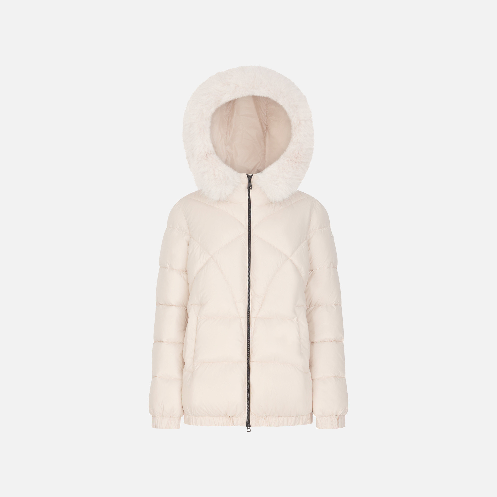 Дамско кремаво зимно яке Geox Backsie