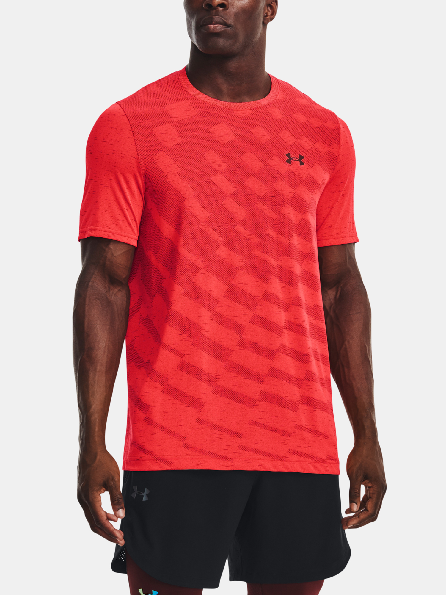 Under Armour T-Shirt UA Seamless Radial SS-RED - Men