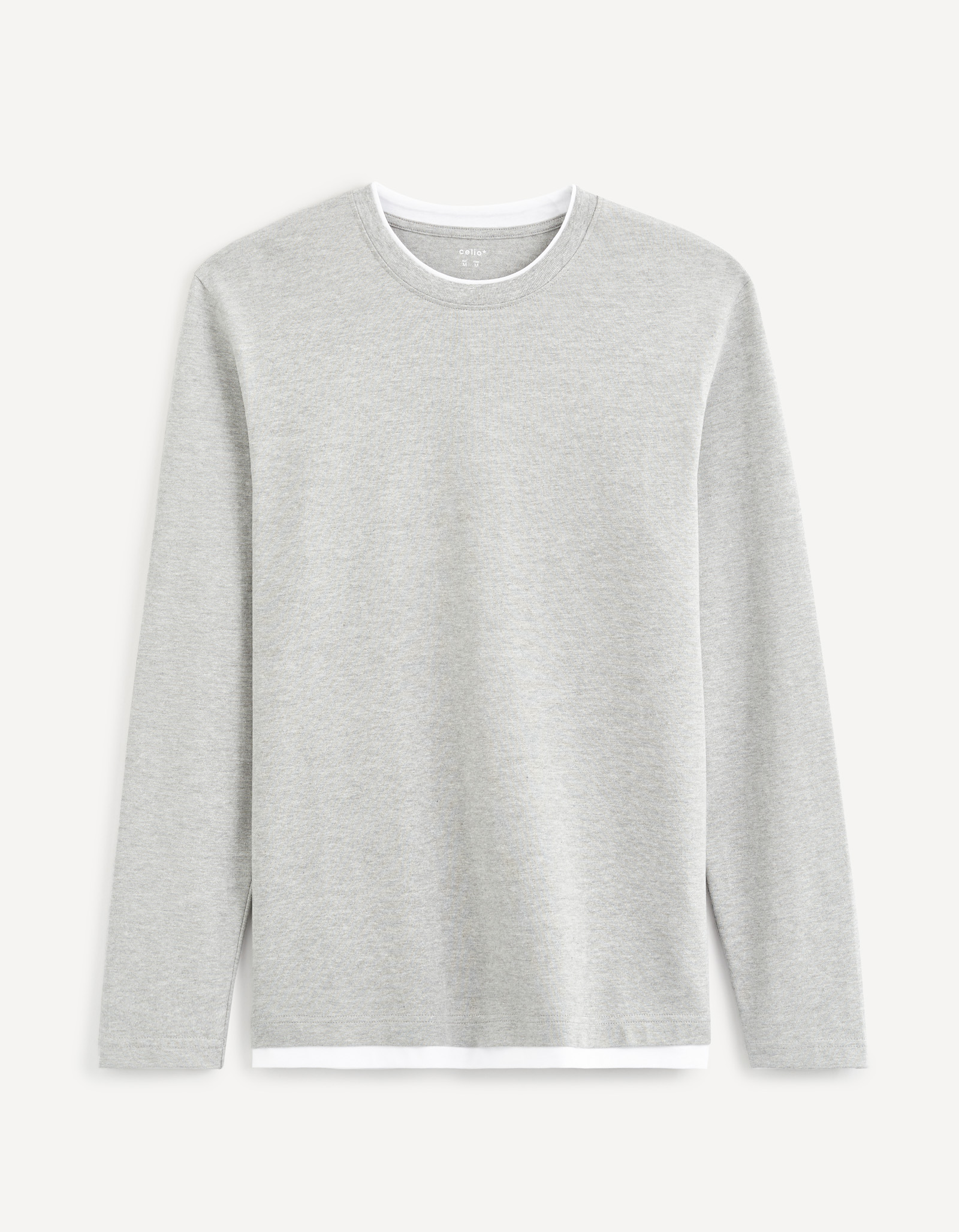 Pulovere pentru barbati Celio - gri deschis, alb