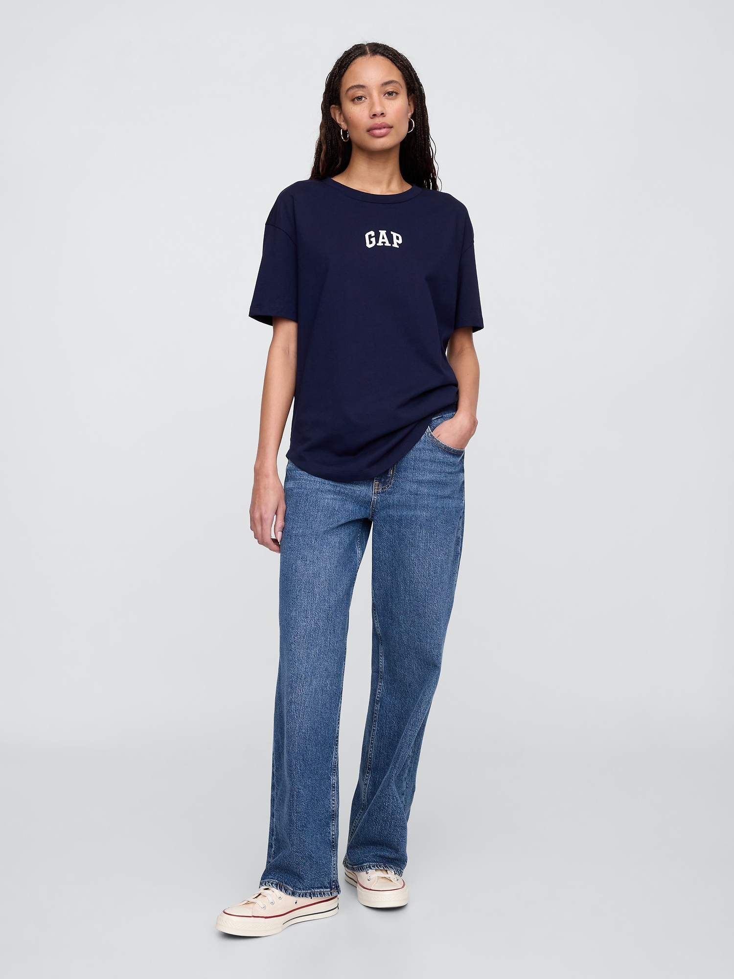 GAP Cotton T-shirt with Americana logo - Women's