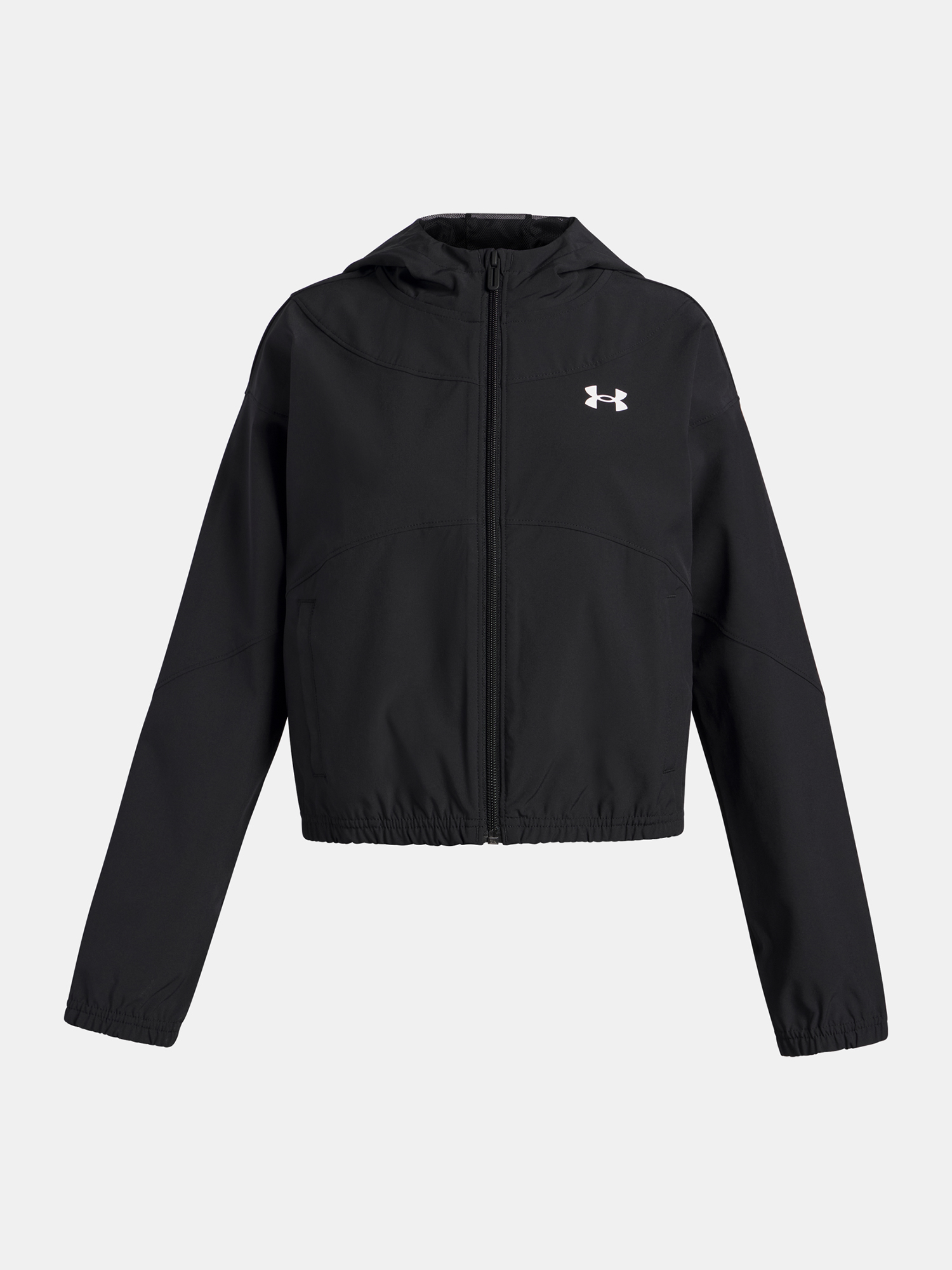Under Armour UA Rival Woven HD Jacket-BLK Girls' Jacket - Girls
