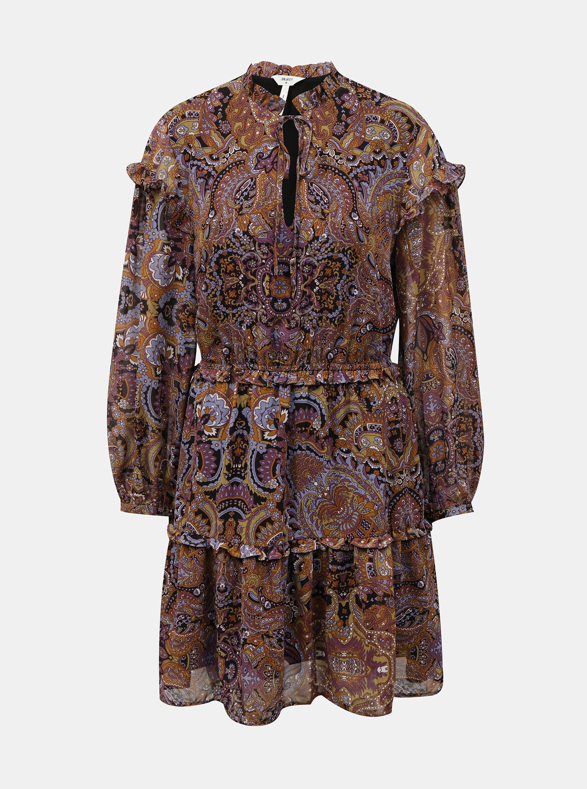 Rochii casual pentru femei .OBJECT - maro, mov