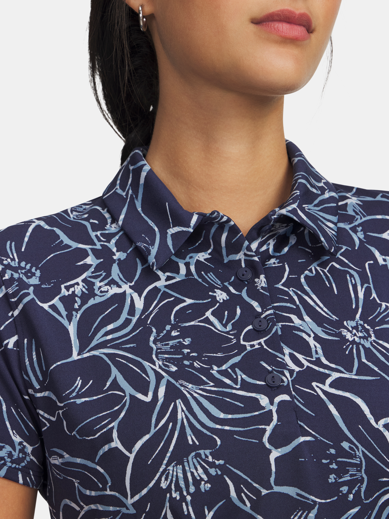 Under Armour UA Playoff 3.0 Printed Polo-BLU Women's T-Shirt - Women's