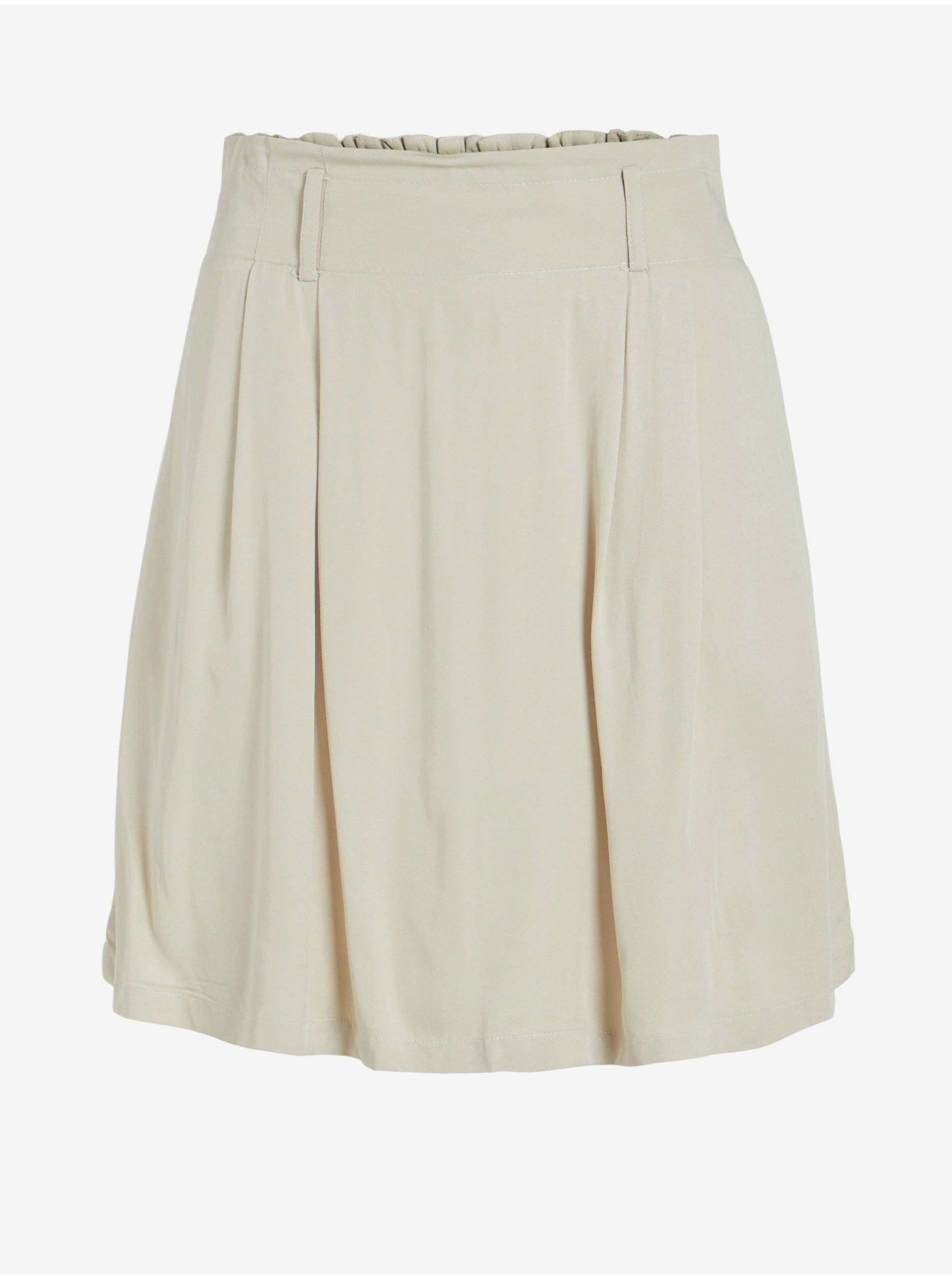 Levně Béžová krátká sukně VILA Vero - Dámské