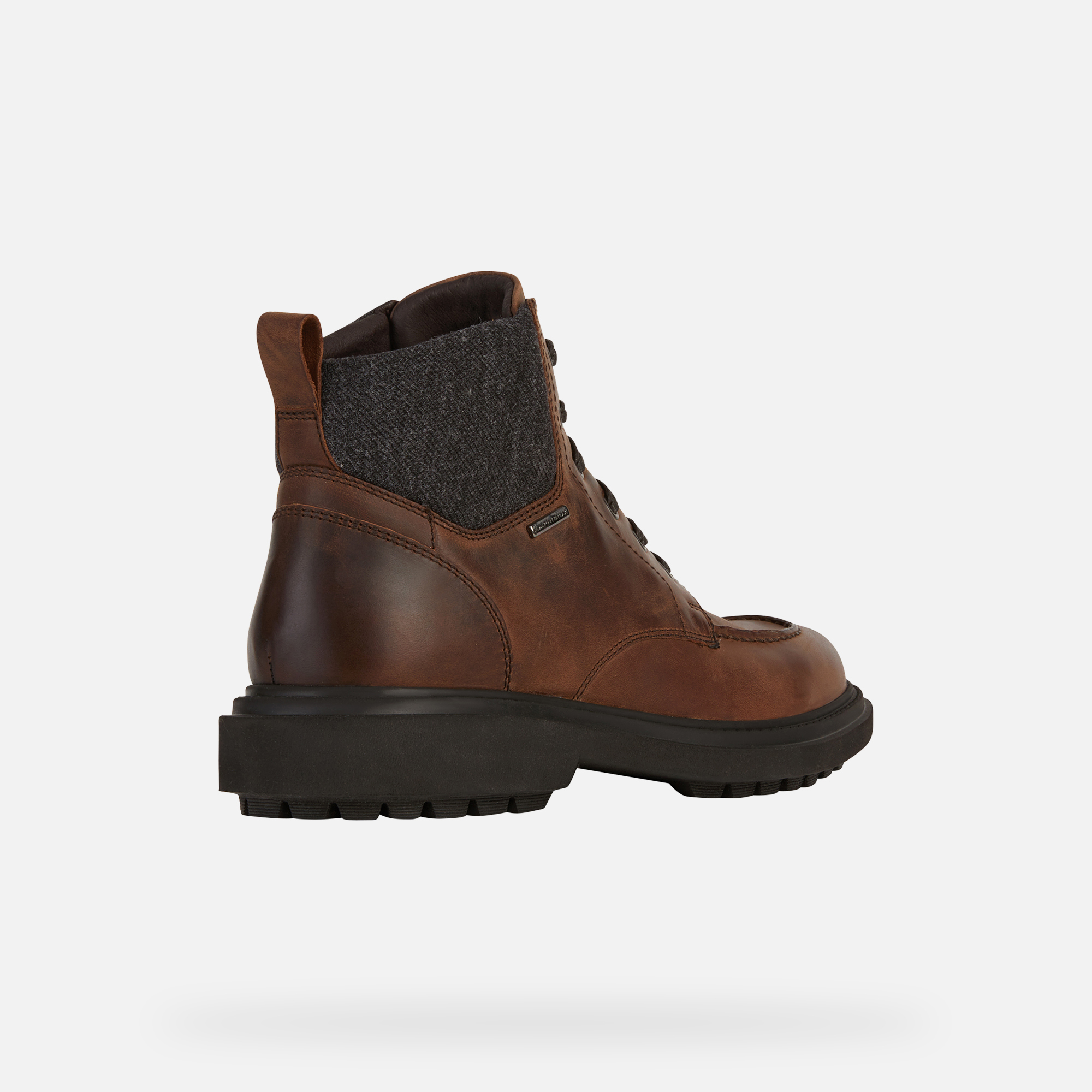 Brown Men&#039;s Ankle Boots Geox Faloria B ABX - Mens