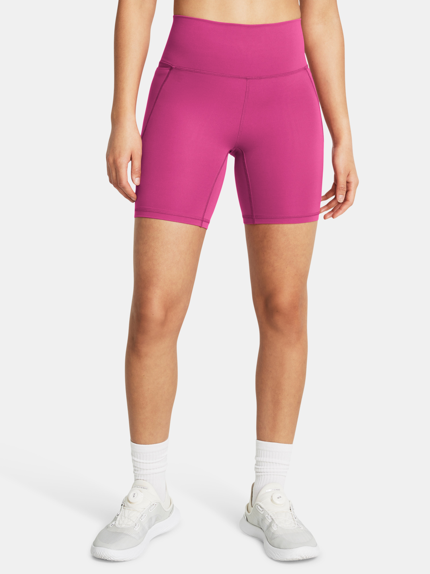 Under Armour Kraťasy Meridian Bike Short 7in-PNK - Dámské