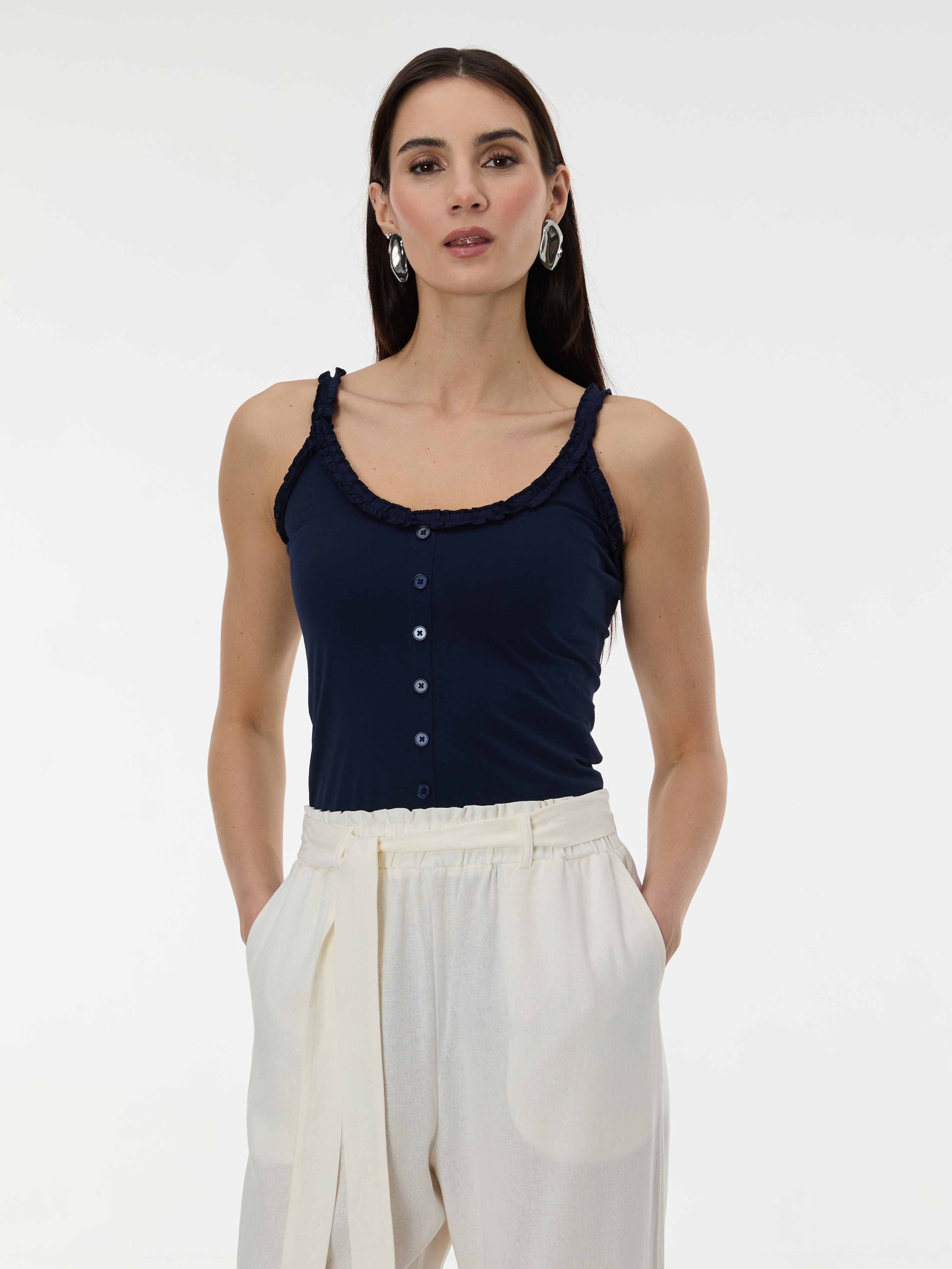 Тъмносин дамски потник ORSAY