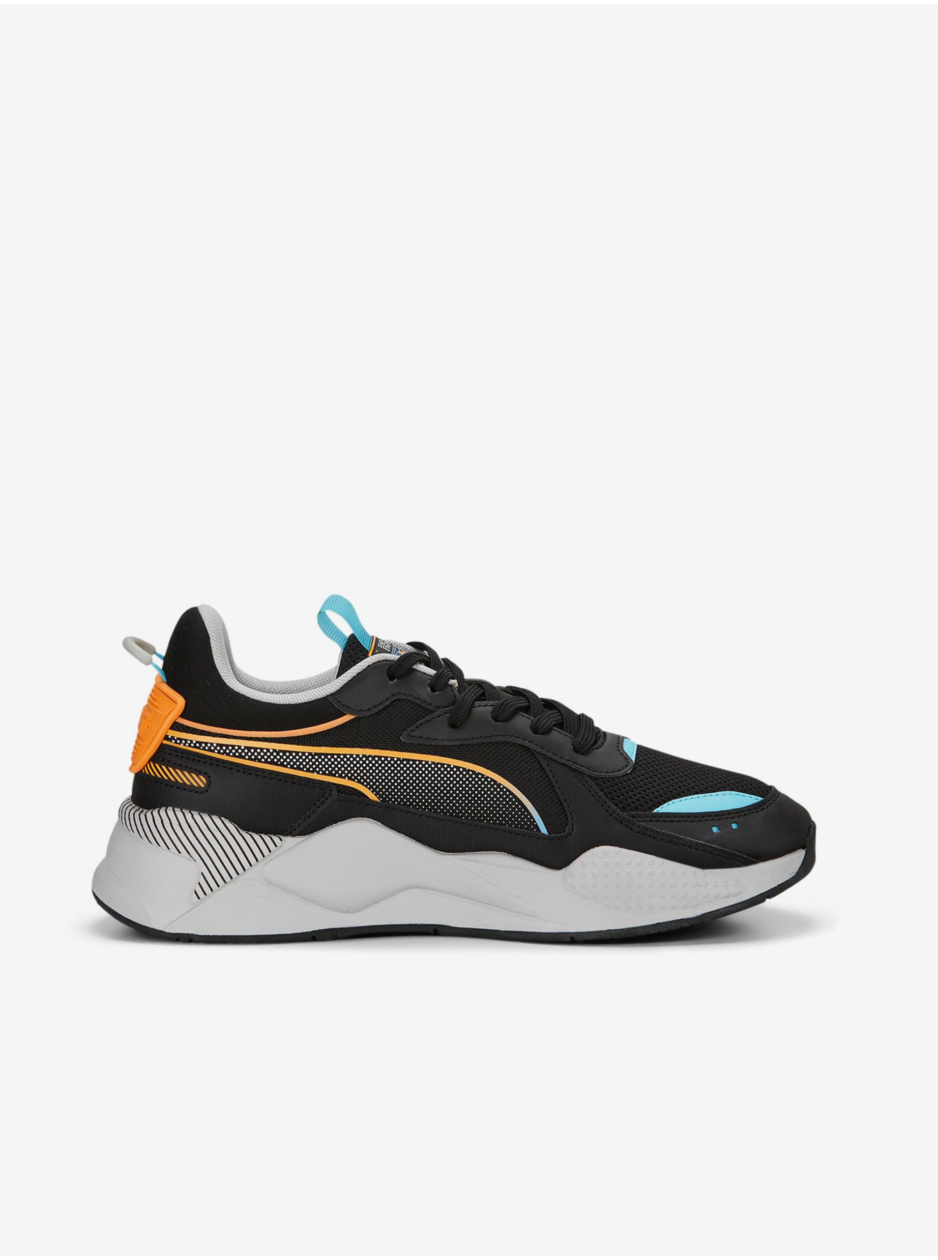 Levně Oranžovo-černé pánské tenisky Puma RS-X 3D - Pánské