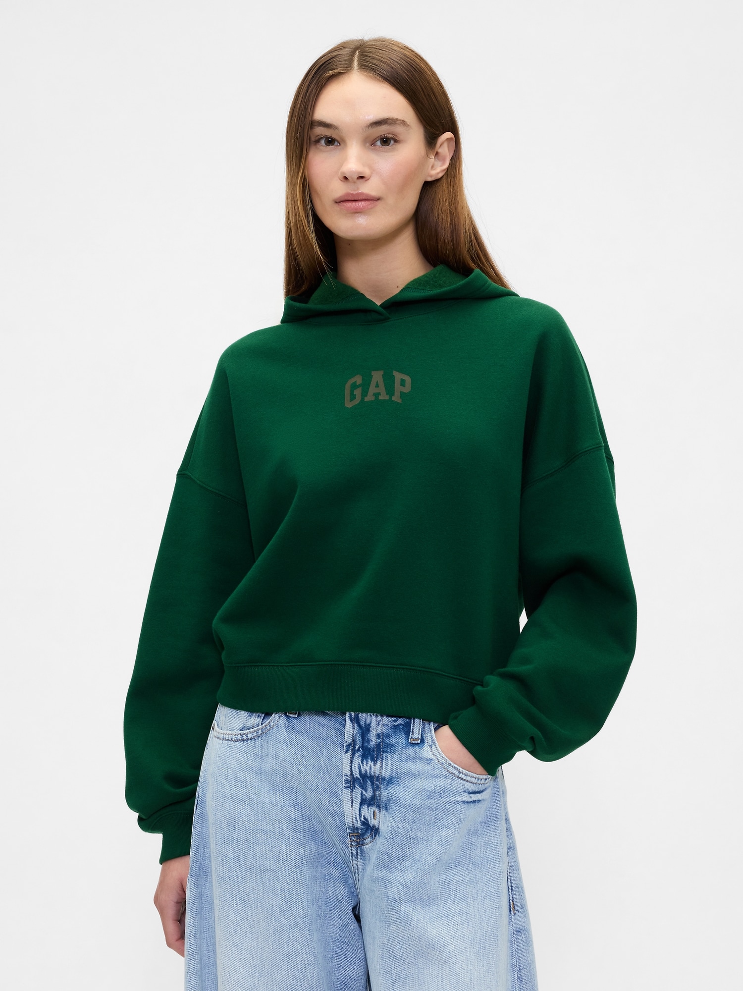 GAP Crop Sweatshirt with Logo - Ladies