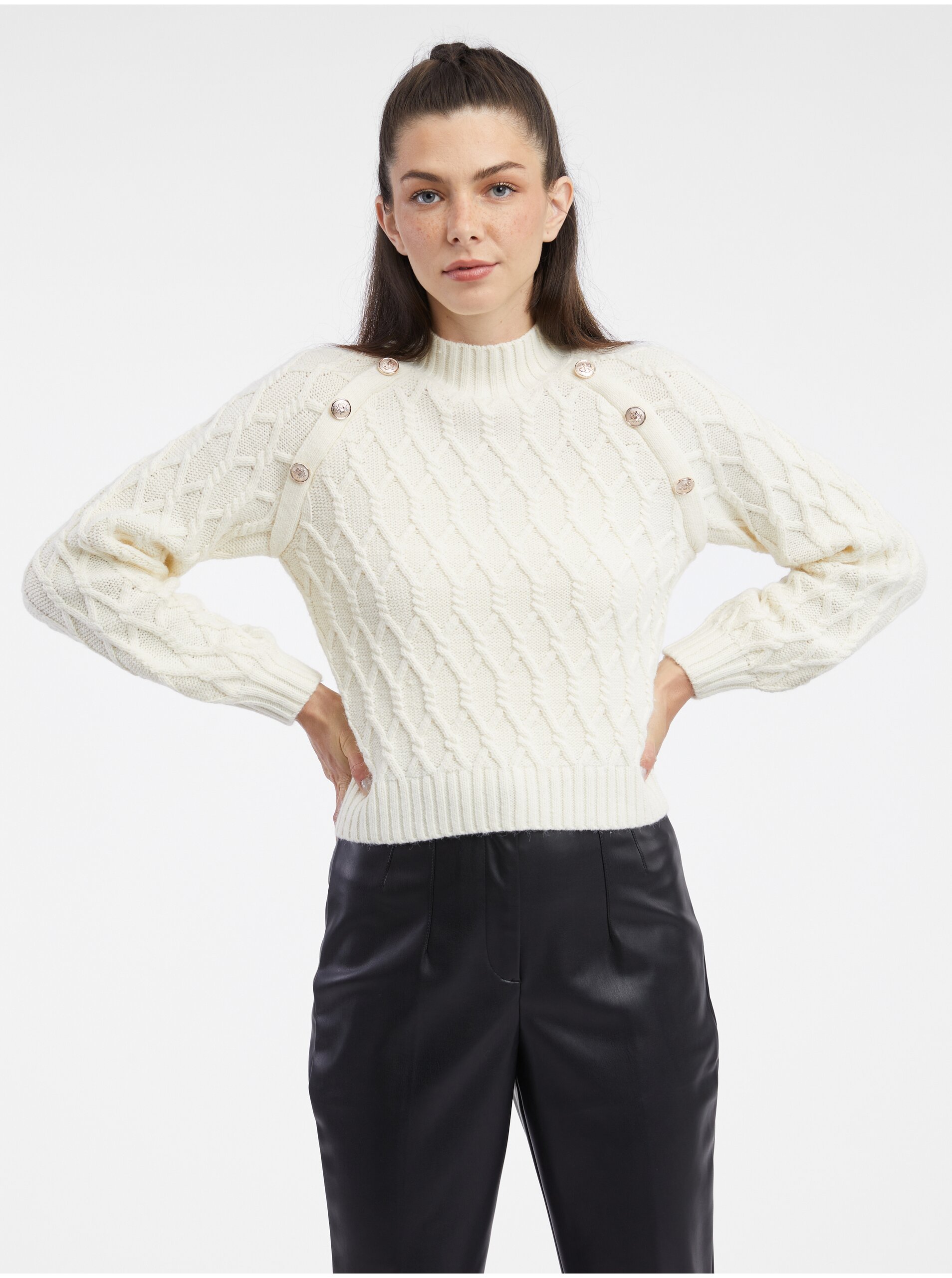 Orsay Creamy Womens Sweater - Women