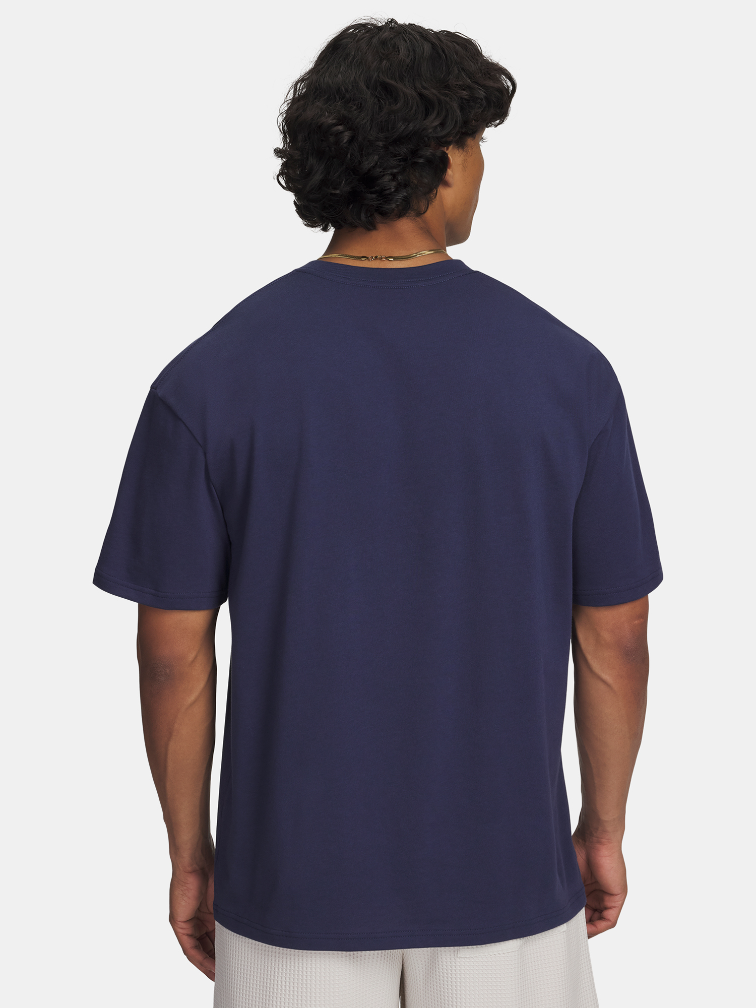 Men's Under Armour UA M HW OS Branded SS-BLU T-Shirt - Mens