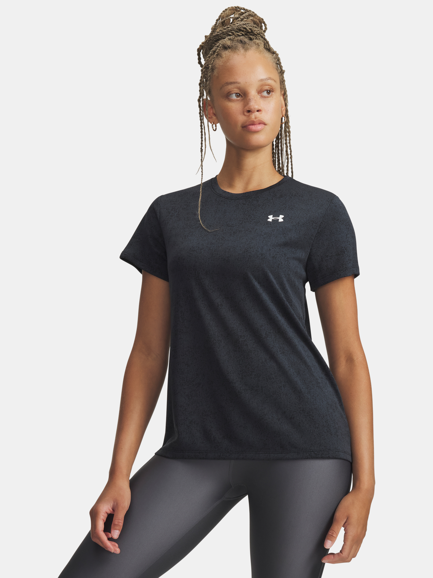 Дамска тениска Under Armour Tech Pixelate SSC-BLK
