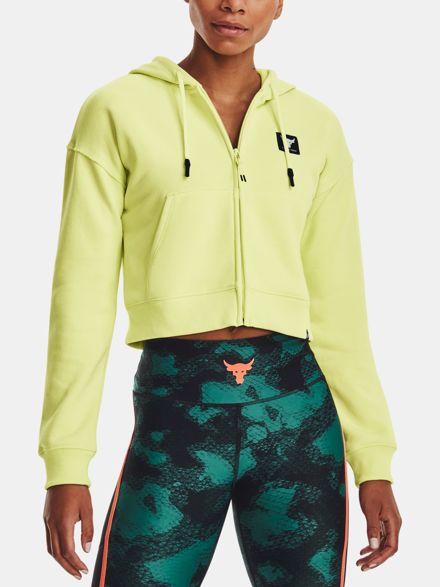 Under Armour Mikina Pjt Rck HW Terry FZ-GRN - Dámské
