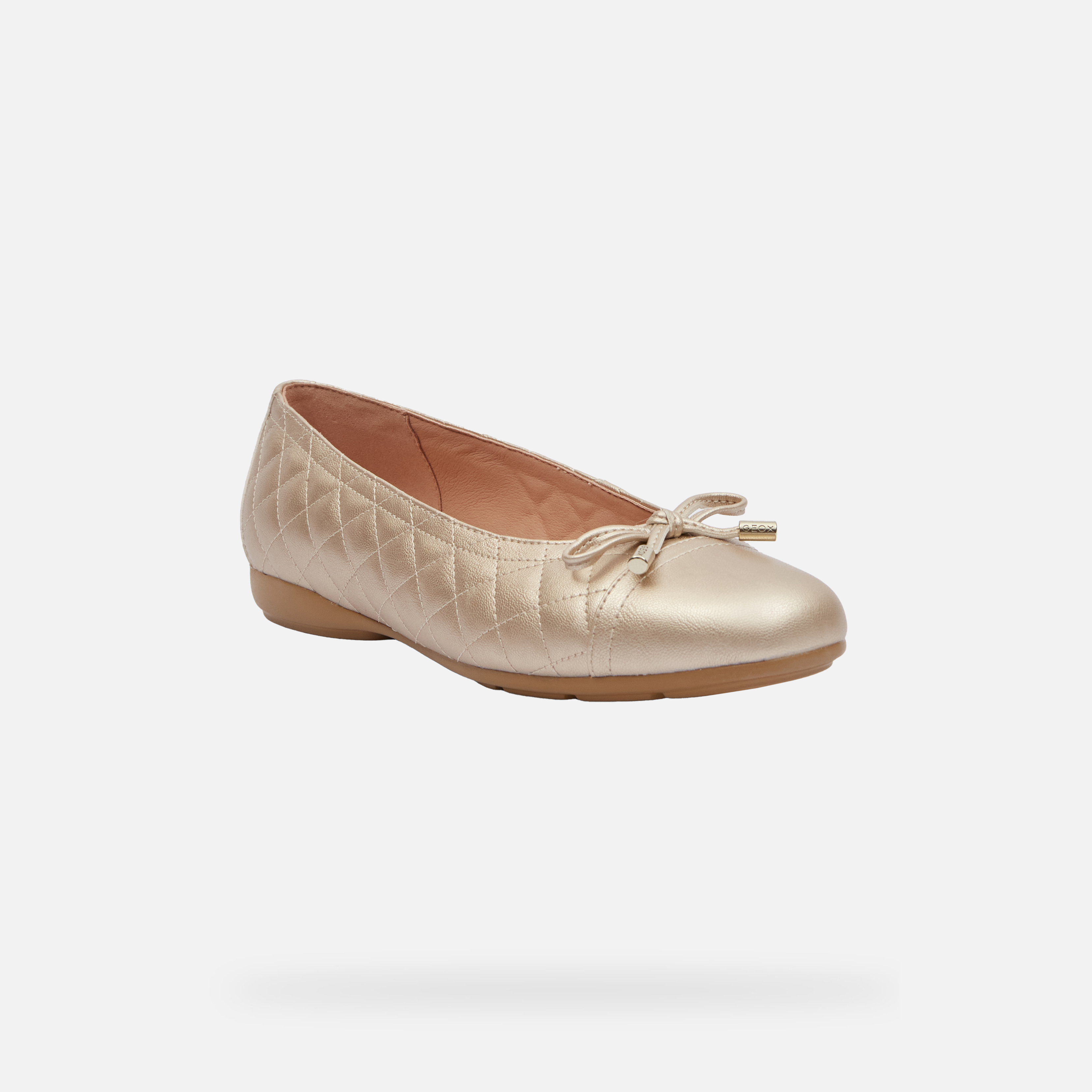 Gold women's ballet flats Geox Annytah - Women's