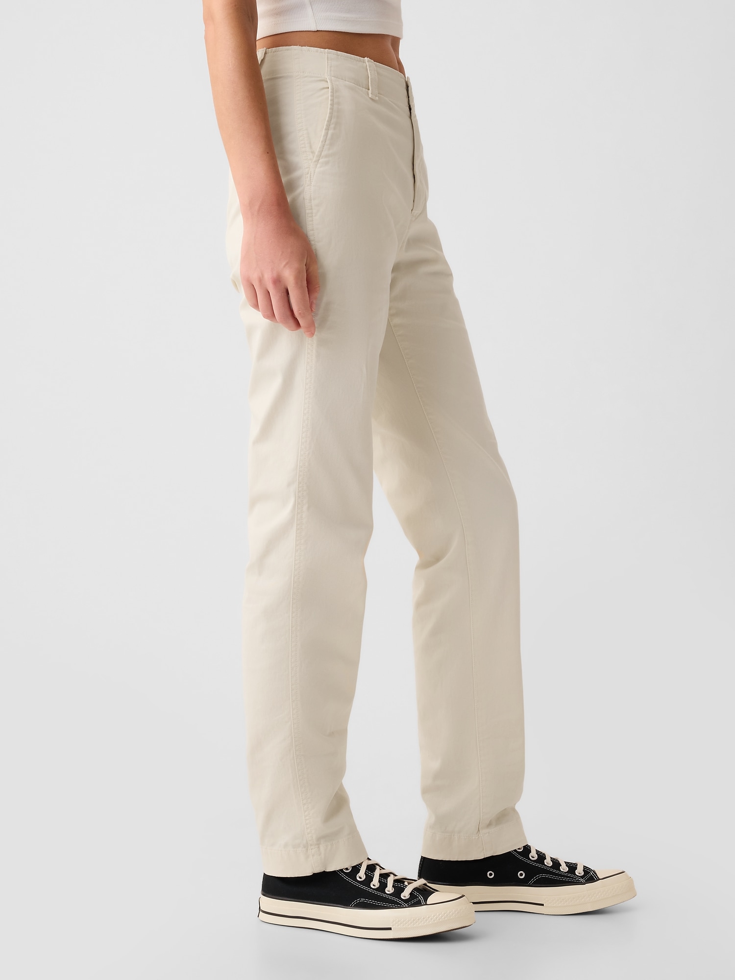 Pantaloni chino pentru femei GAP - bej