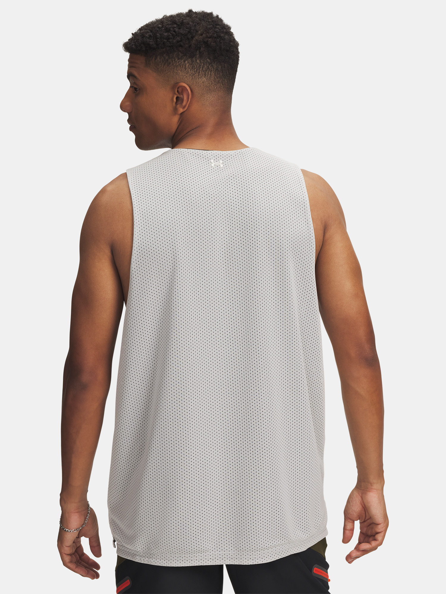 Men's tank top Under Armour UA M Courtside Reversble Jsy-WHT - Men's
