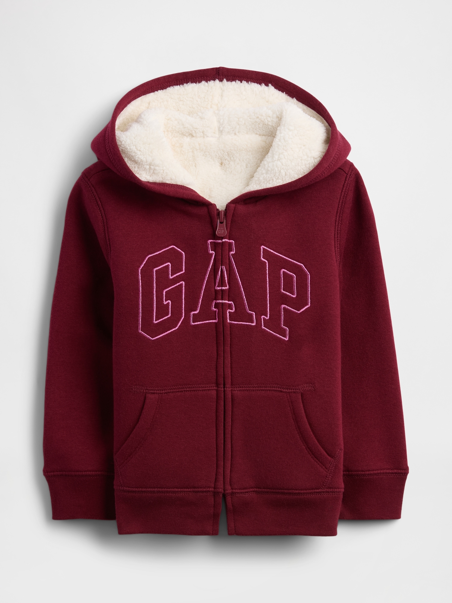 GAP Baby Insulated Sweatshirt Logo Sherpa - Girls