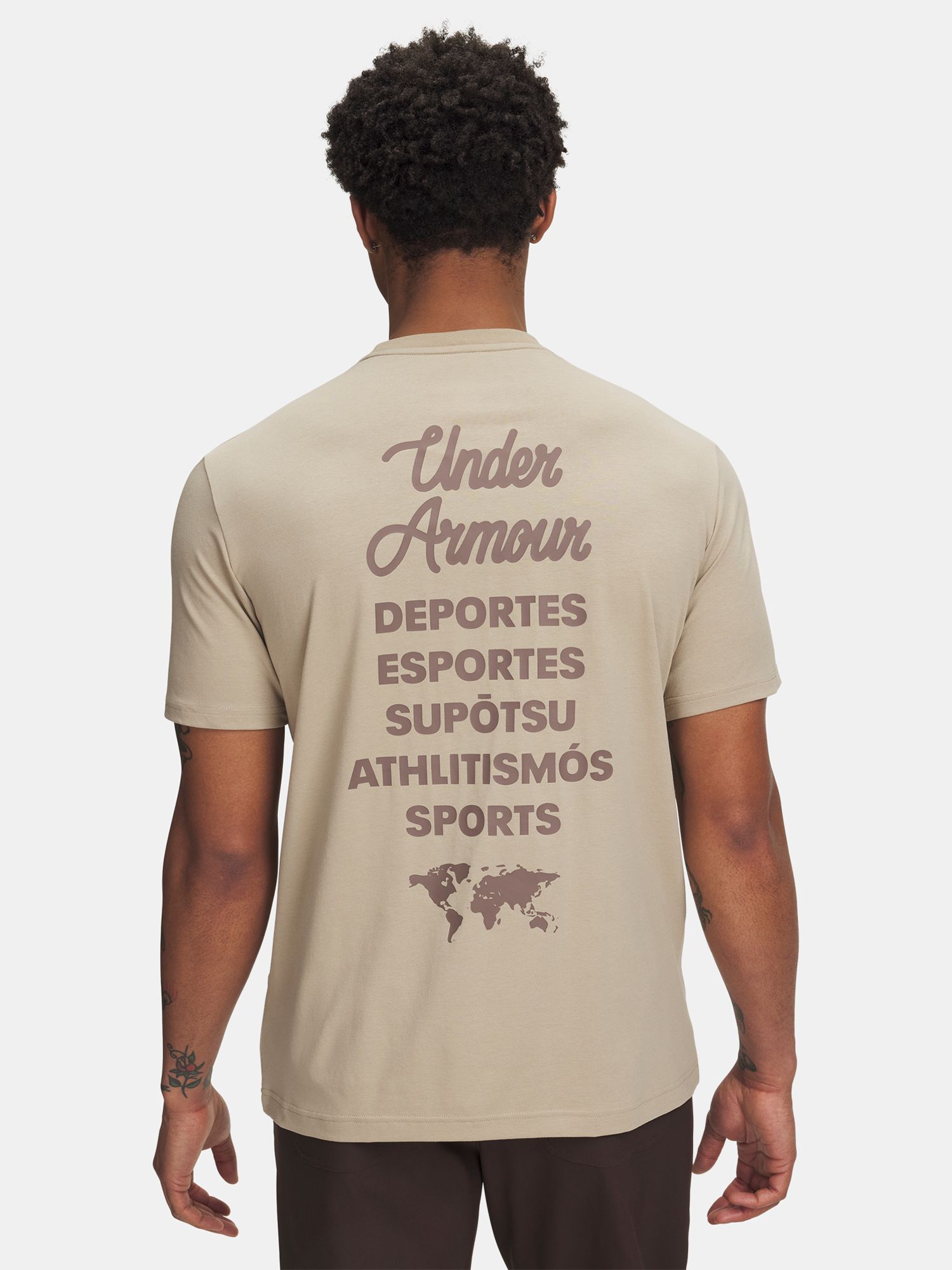 Men's T-shirt Under Armour UA 60/40S SPORTS WM SS-BRN - Men's