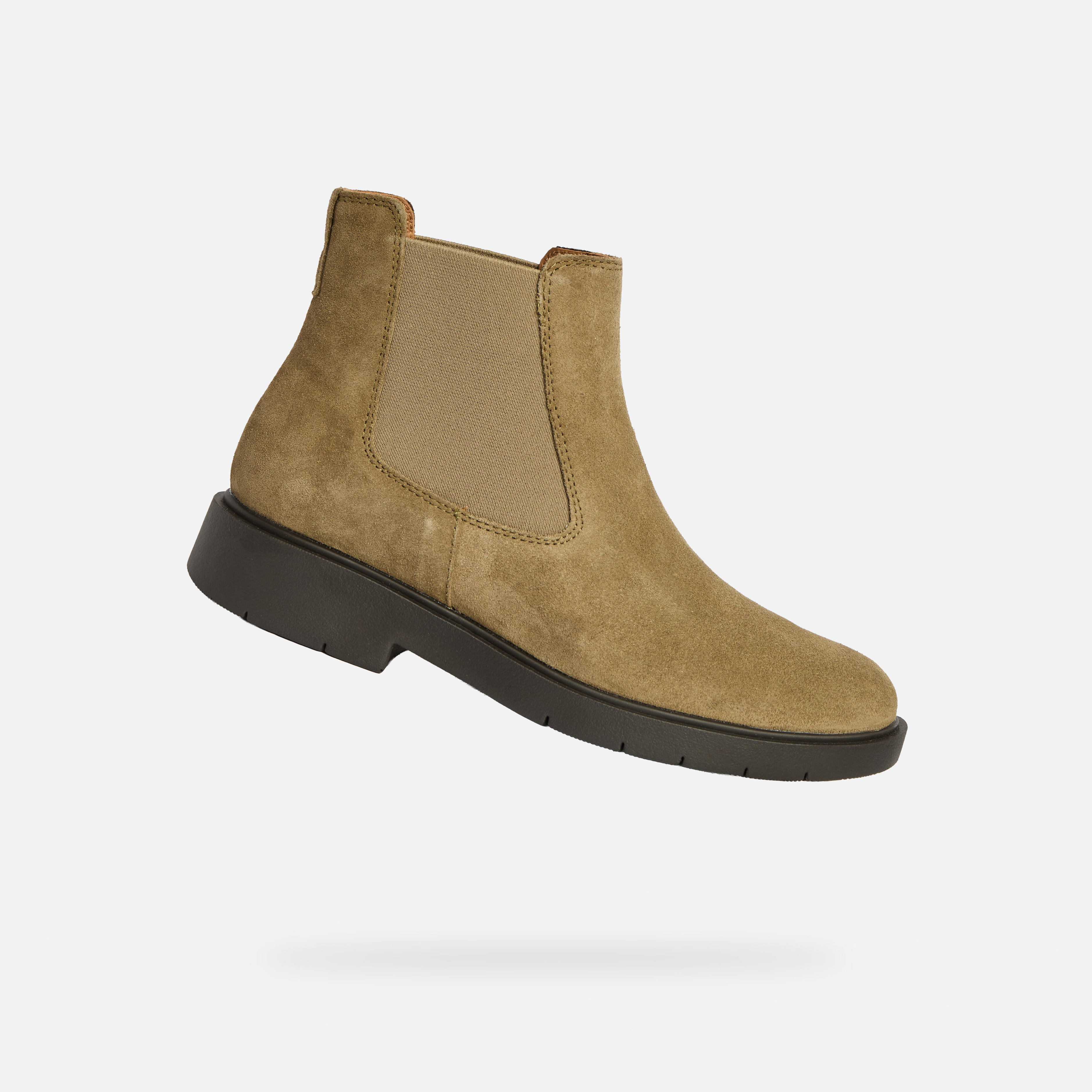 Beige womens ankle boots Geox Spherica EC1 - Womens
