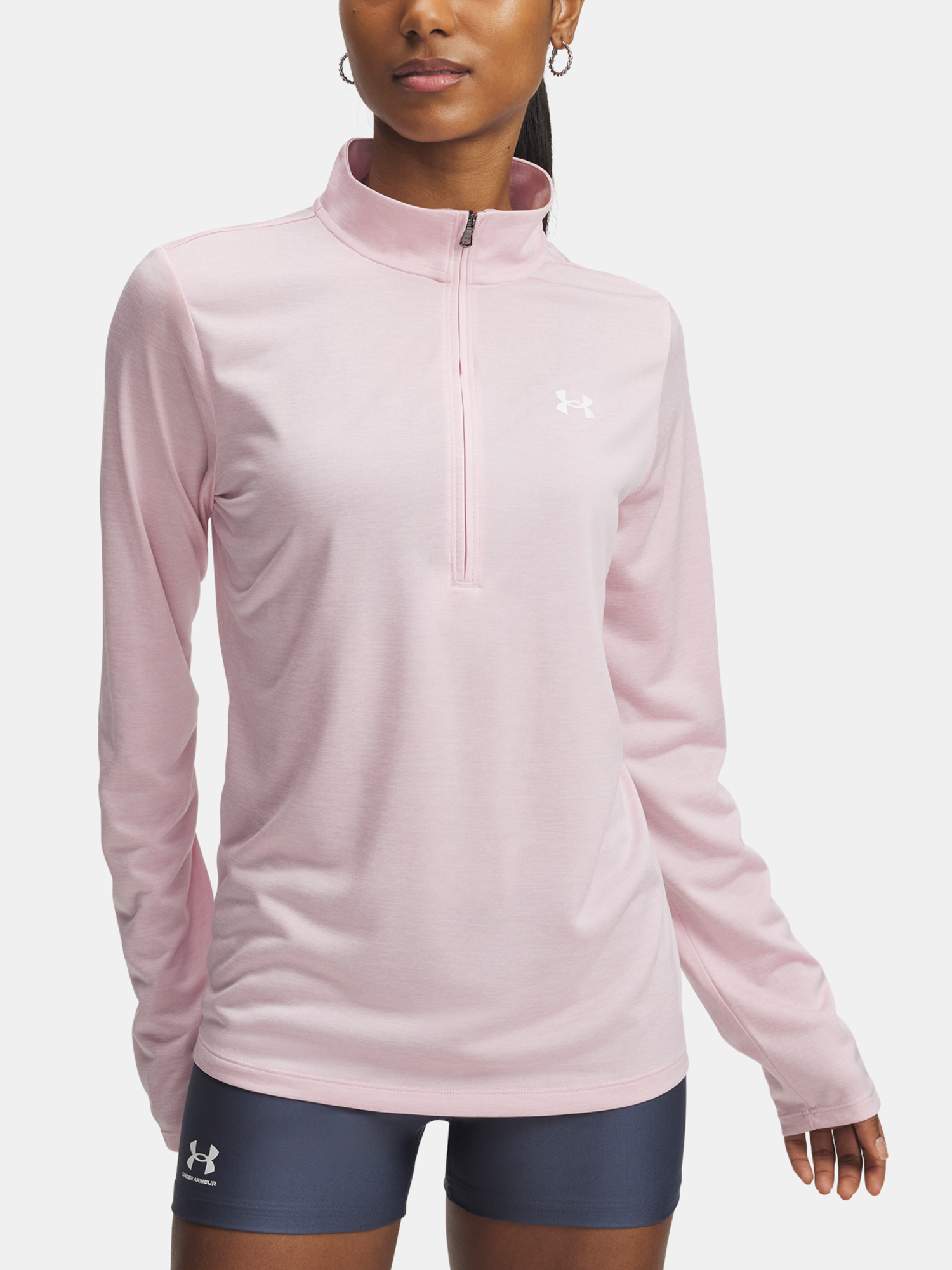 Womens T-shirt Under Armour Tech 1/2 Zip- Twist - Womens