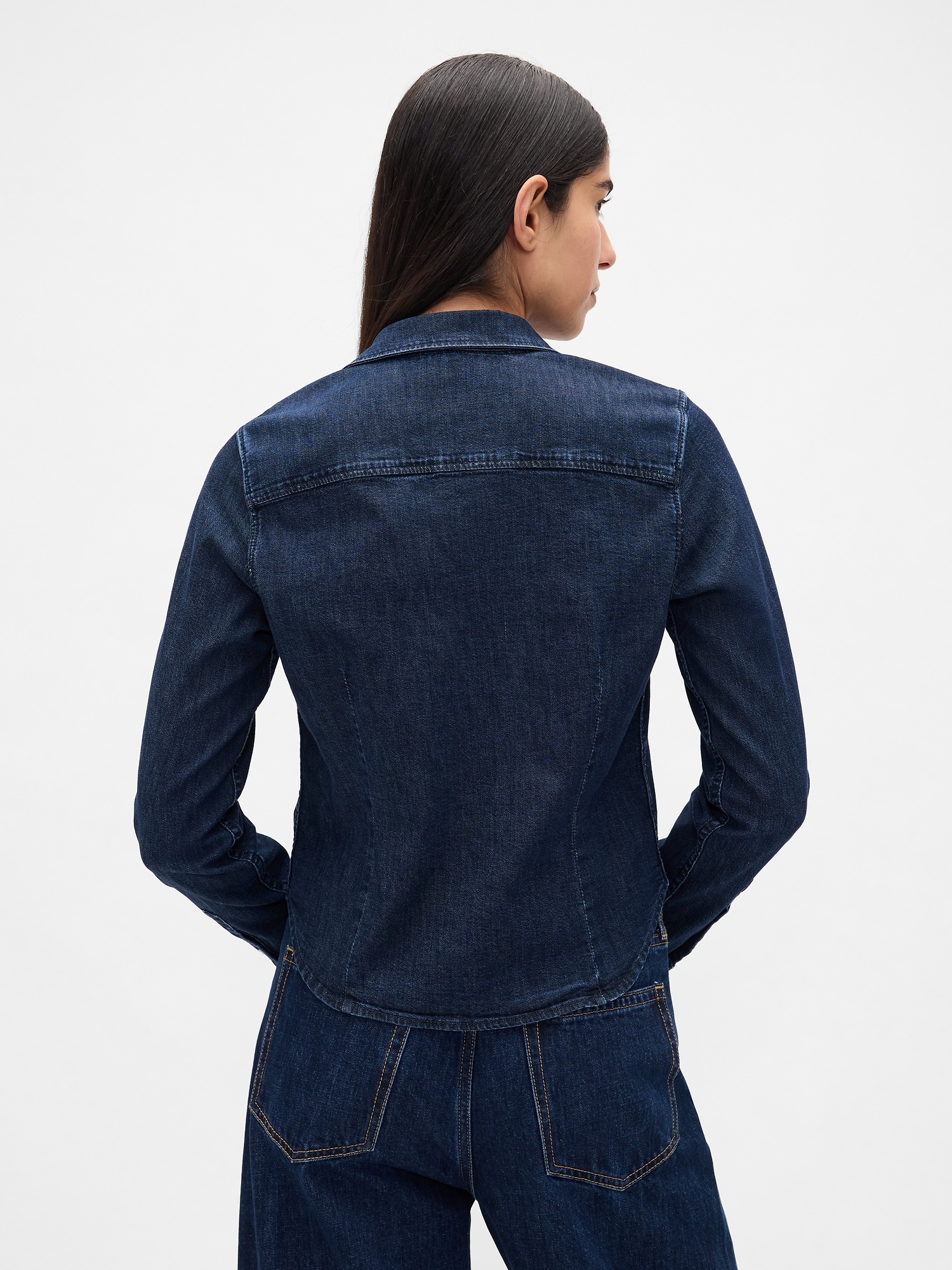 Cămașă scurtă din denim GAP