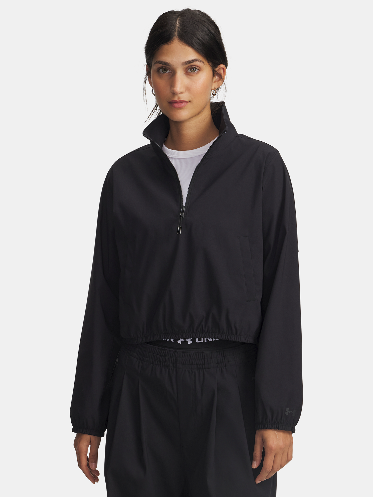 Under Armour UA Unstoppable Wvn Pullover-BLK Women's Jacket - Ladies