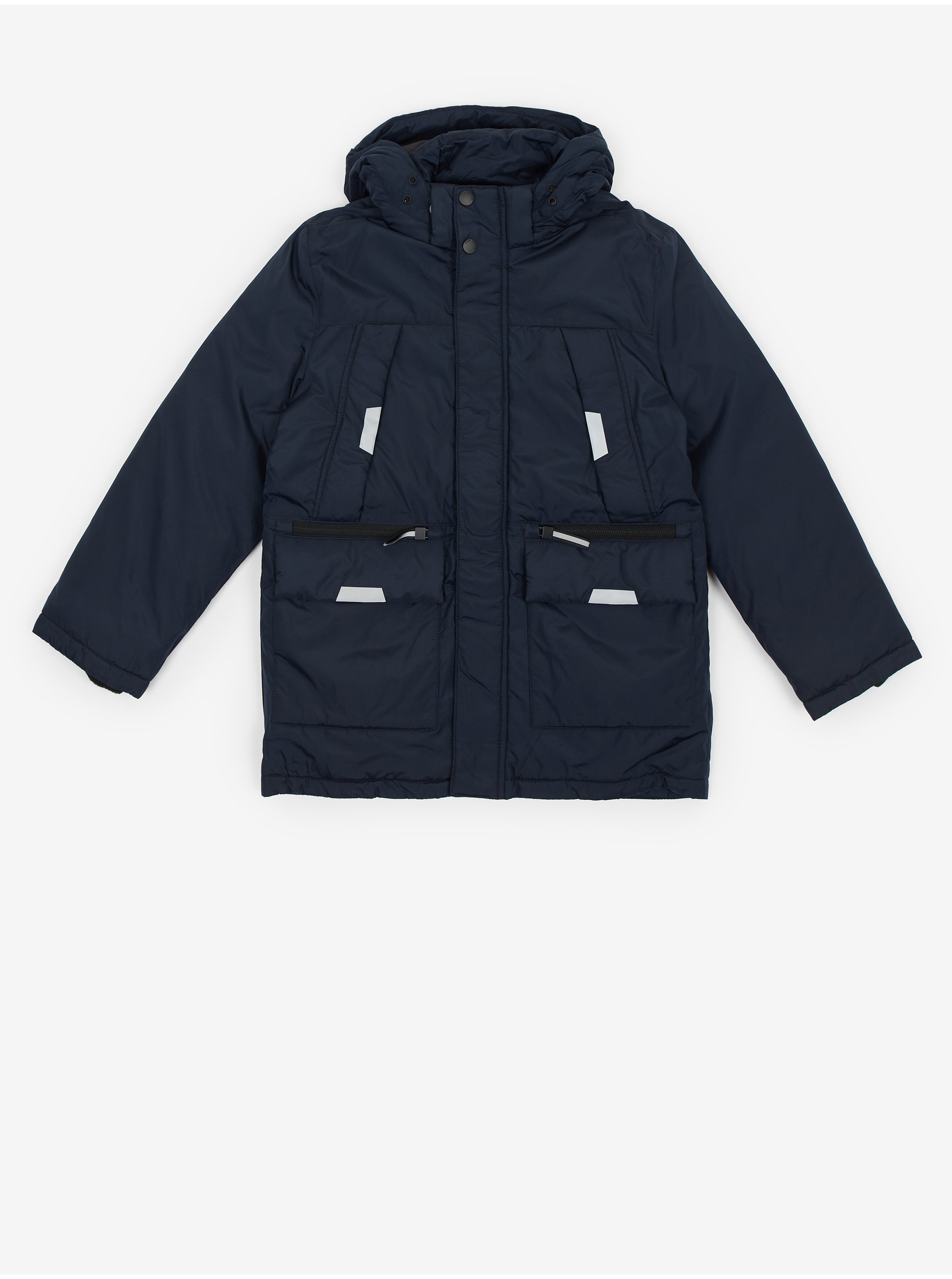 Dark blue boys' winter jacket with detachable hood Tom Tailor - Boys