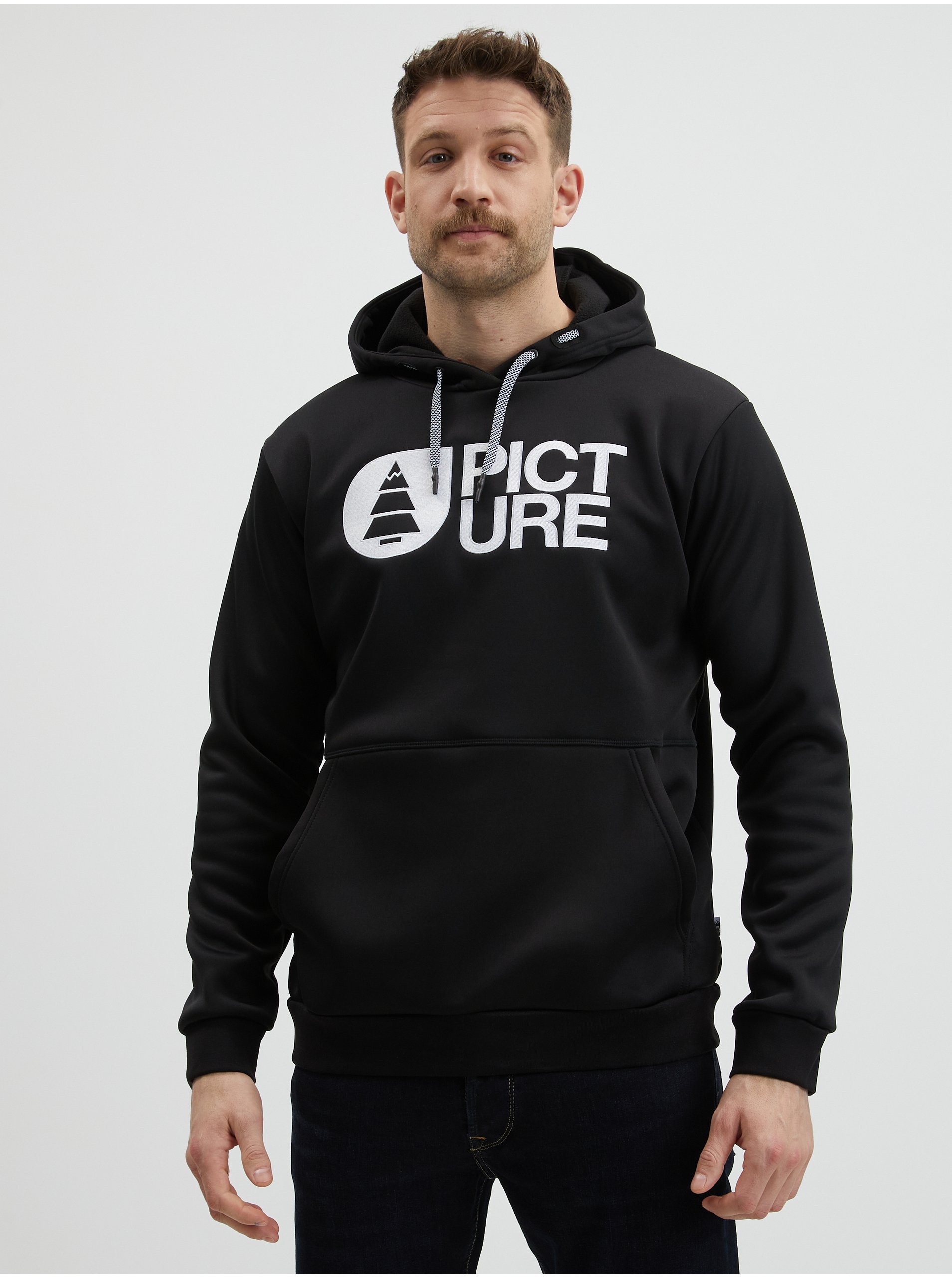 Black Mens Hoodie Picture Park - Men