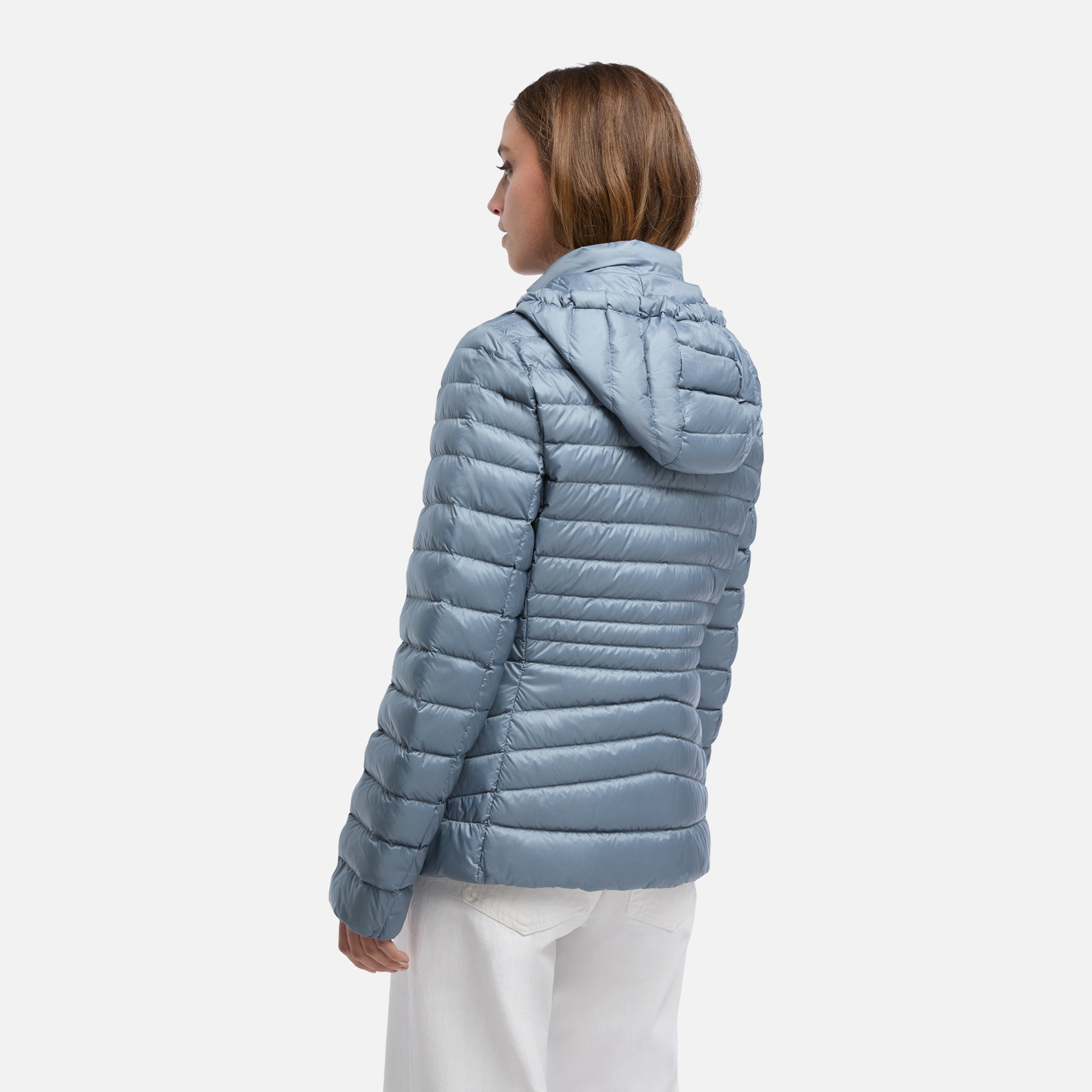 Light Blue Women's Down Jackets Geox Jaysen - Women's