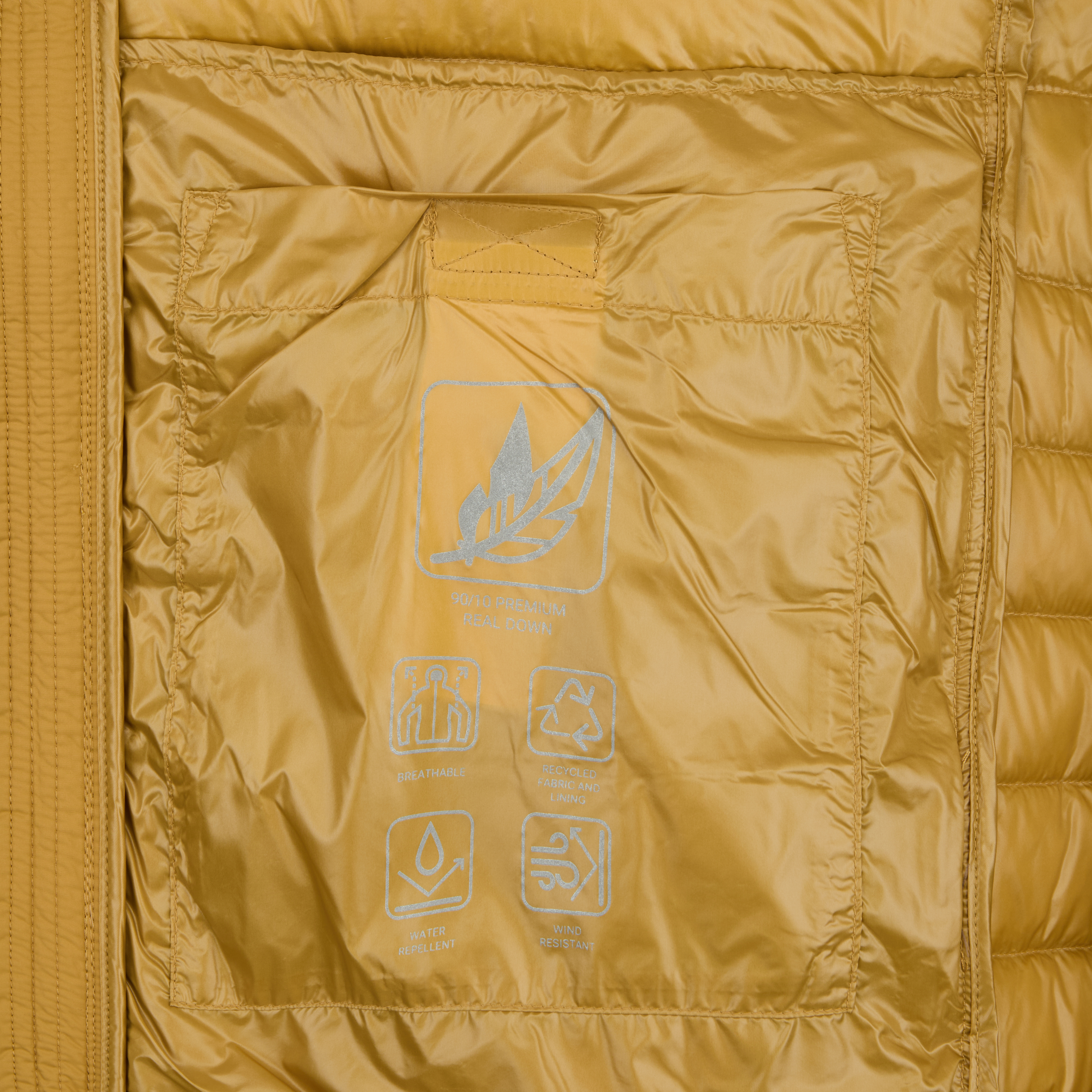 Geacă de puf galbenă pentru bărbați Geox Warrens