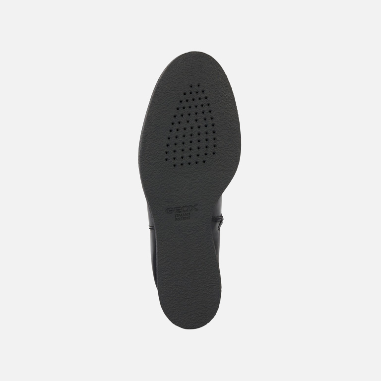 Black women's ankle boots Geox Elidea Wedge - Women's