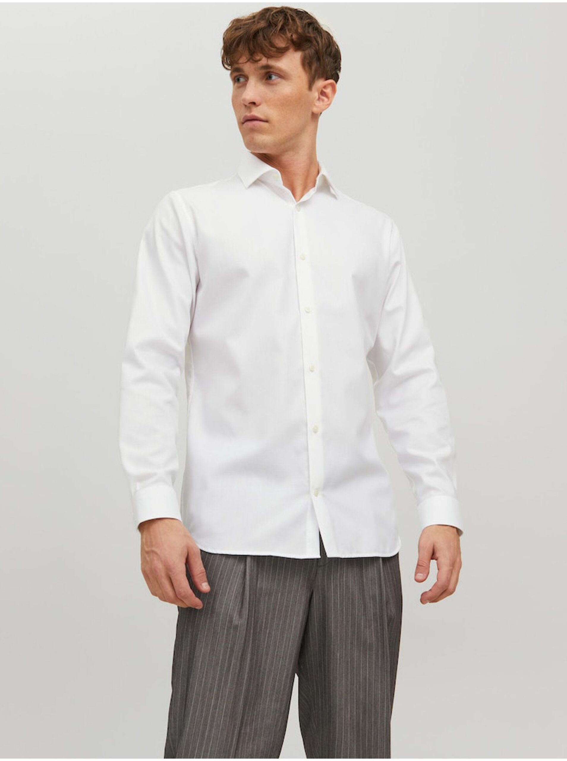 Bílá pánská košile Jack & Jones Parker