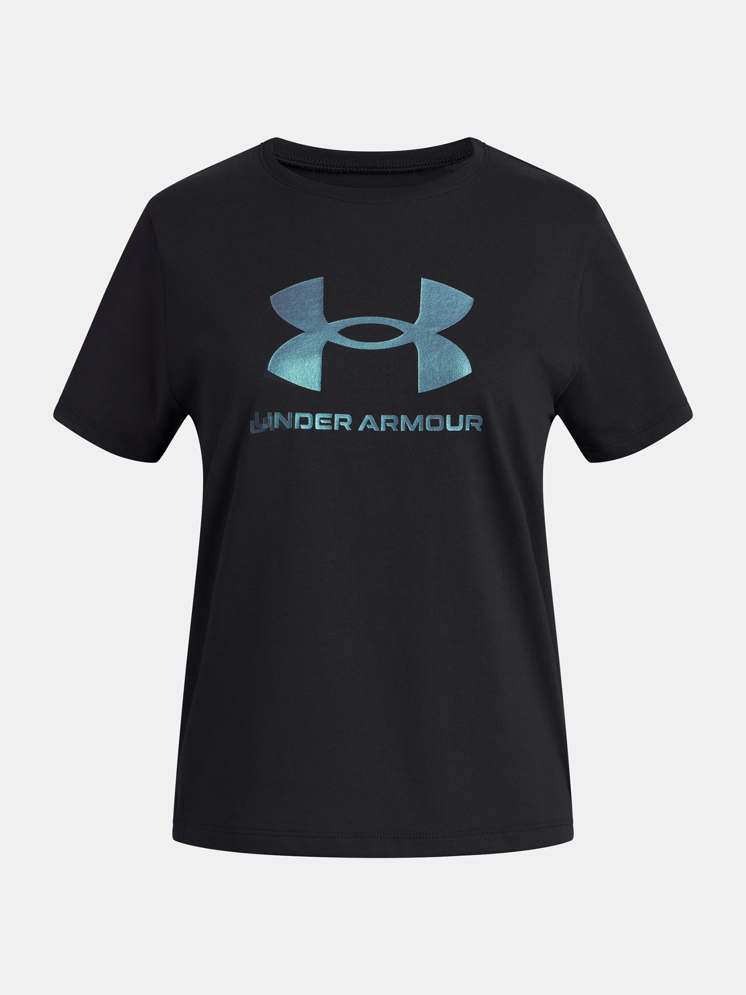 Girls T-shirt Under Armour UA G Rival Shimmer SS-BLK - Girls