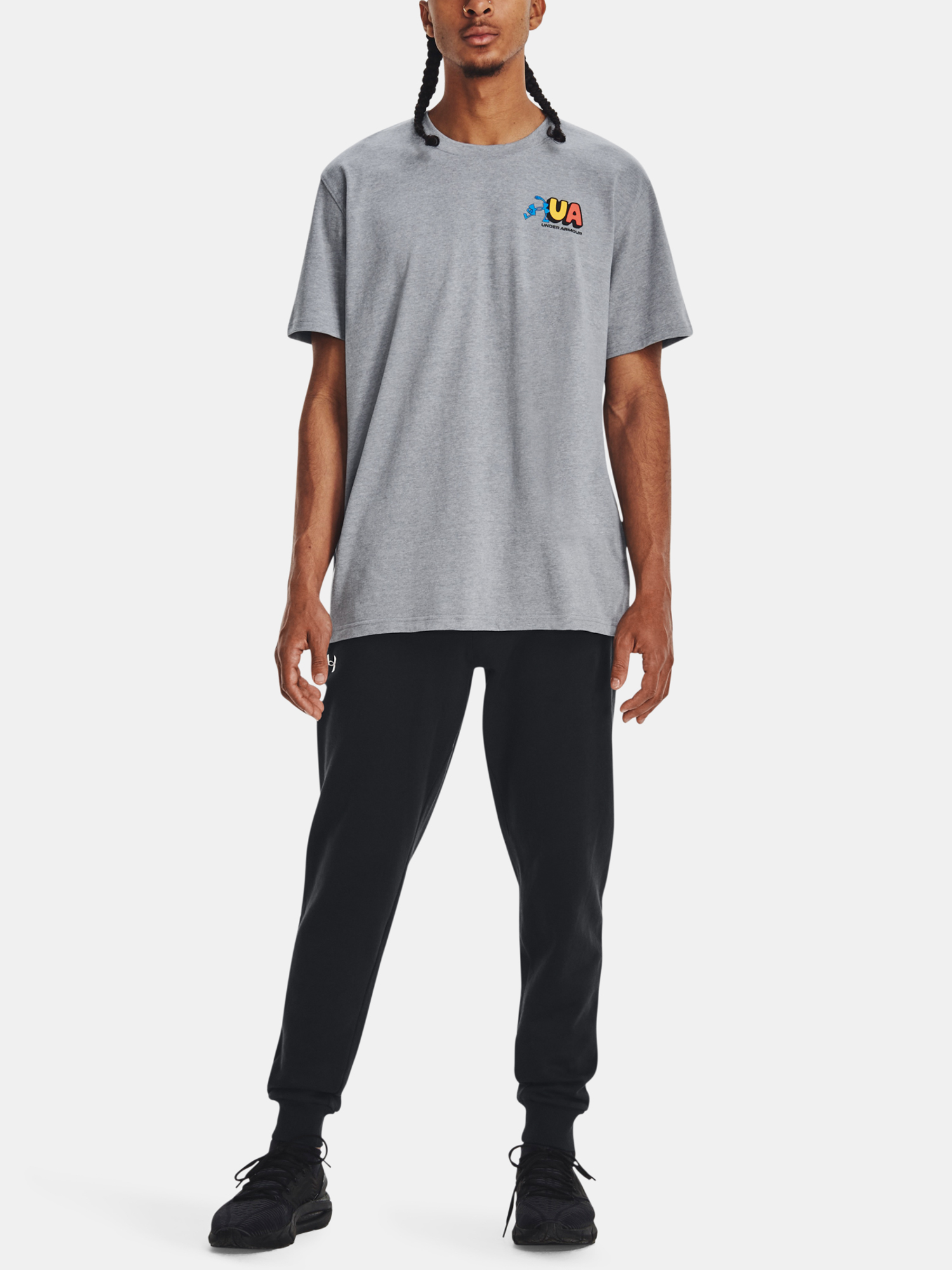 Pantaloni sport si de casa pentru barbati Under Armour - negru