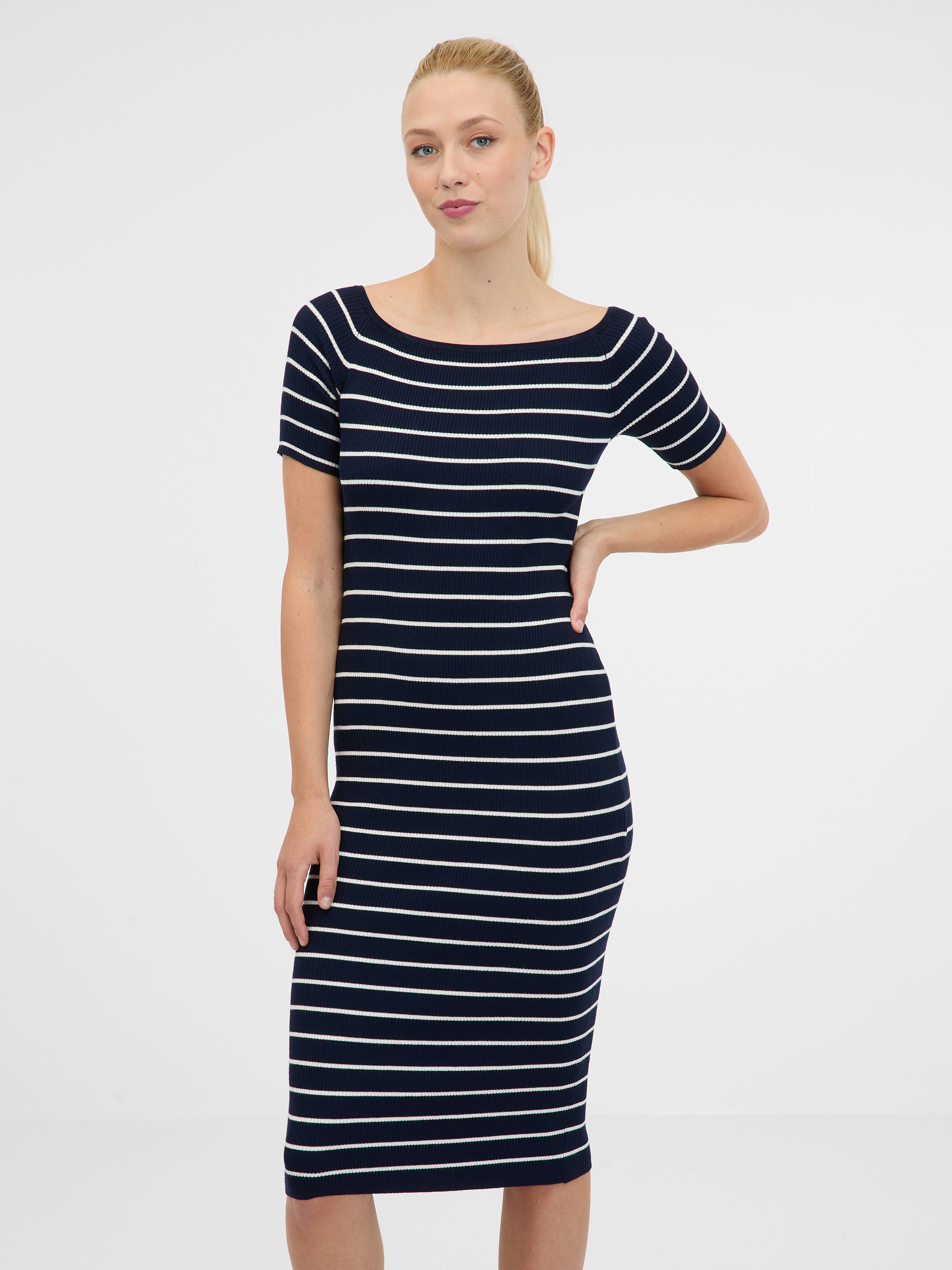 Dark blue women's midi dress ORSAY - Women's