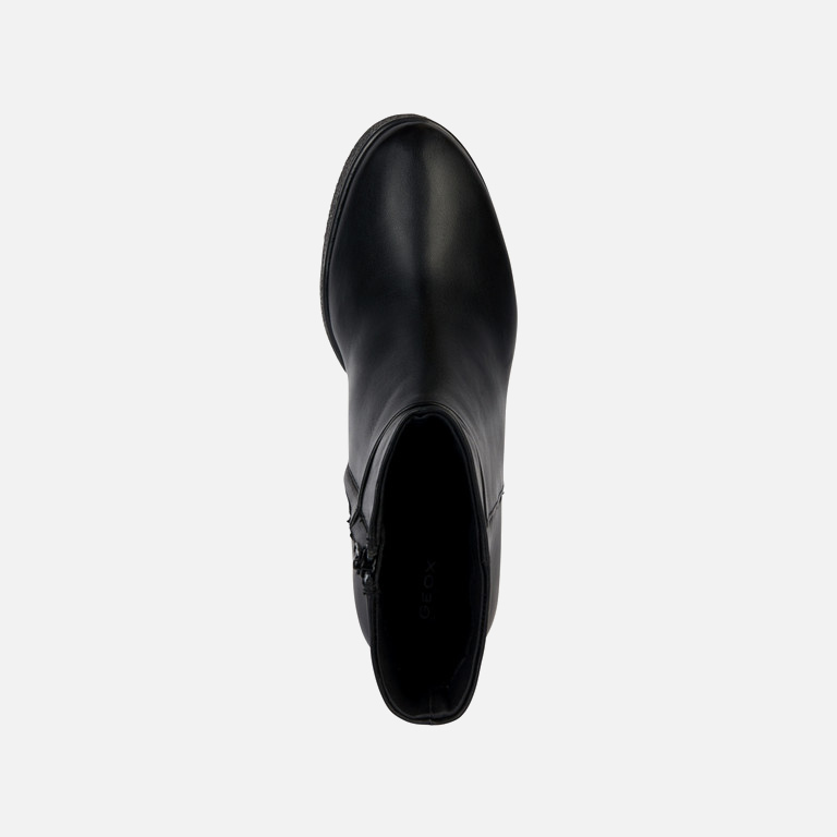 Black women's ankle boots Geox Elidea Wedge - Women's