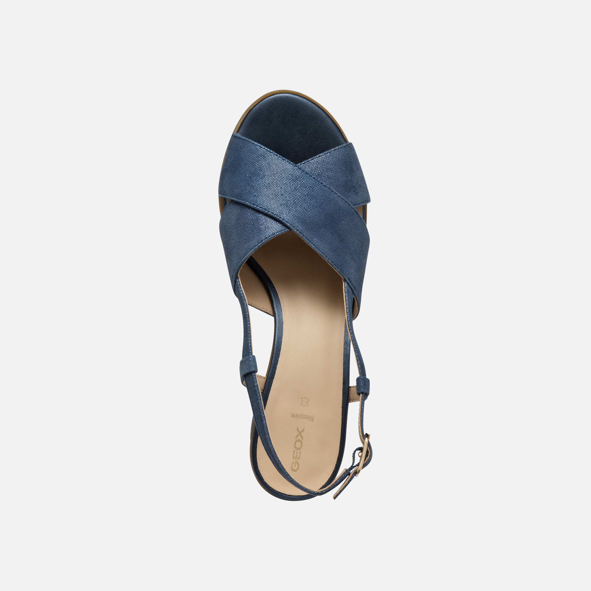 Dark blue women&#039;s sandals Geox Aurely 50 - Women&#039;s
