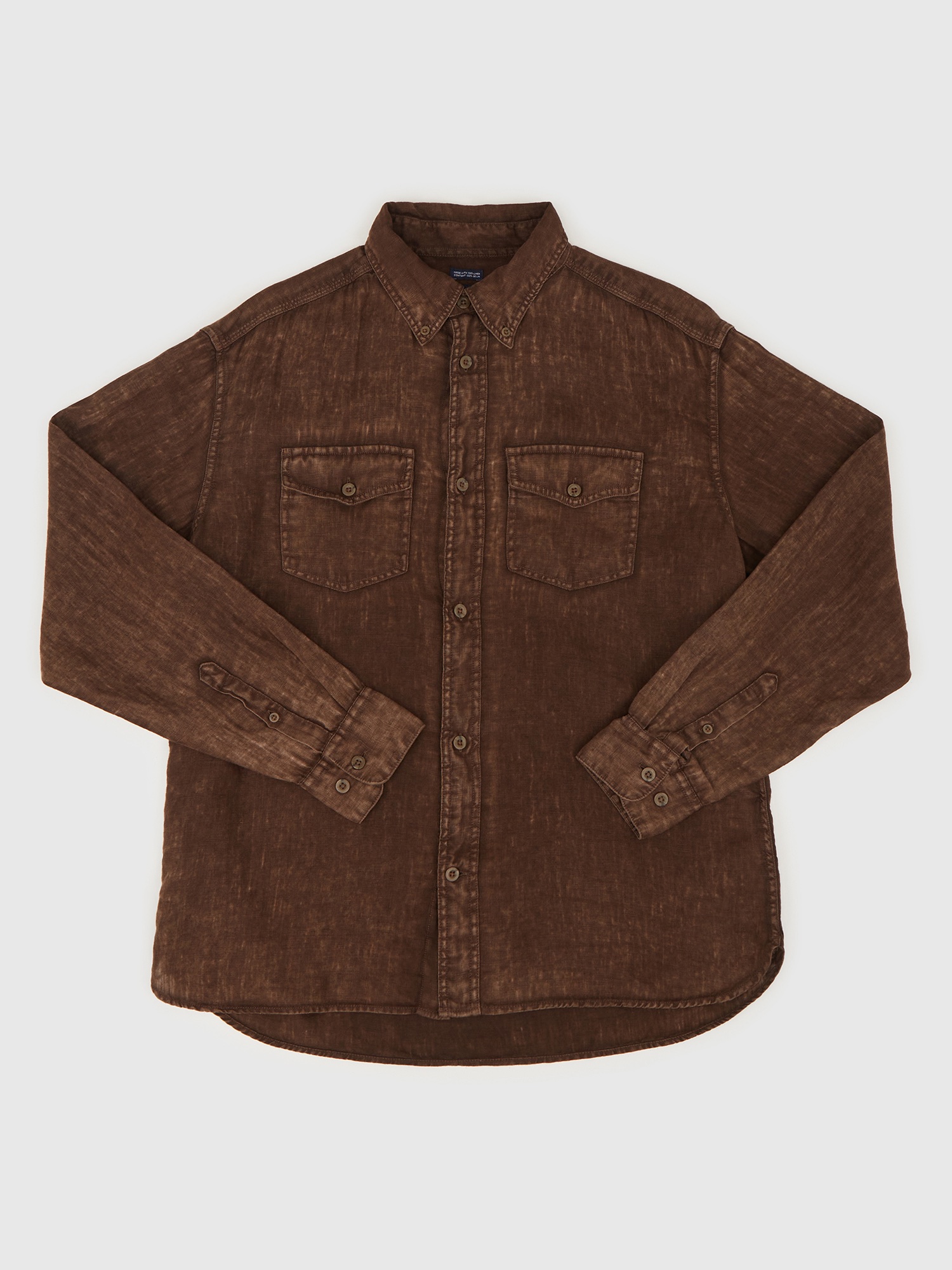 GAP Lněná košile Classic Shirt - Pánské