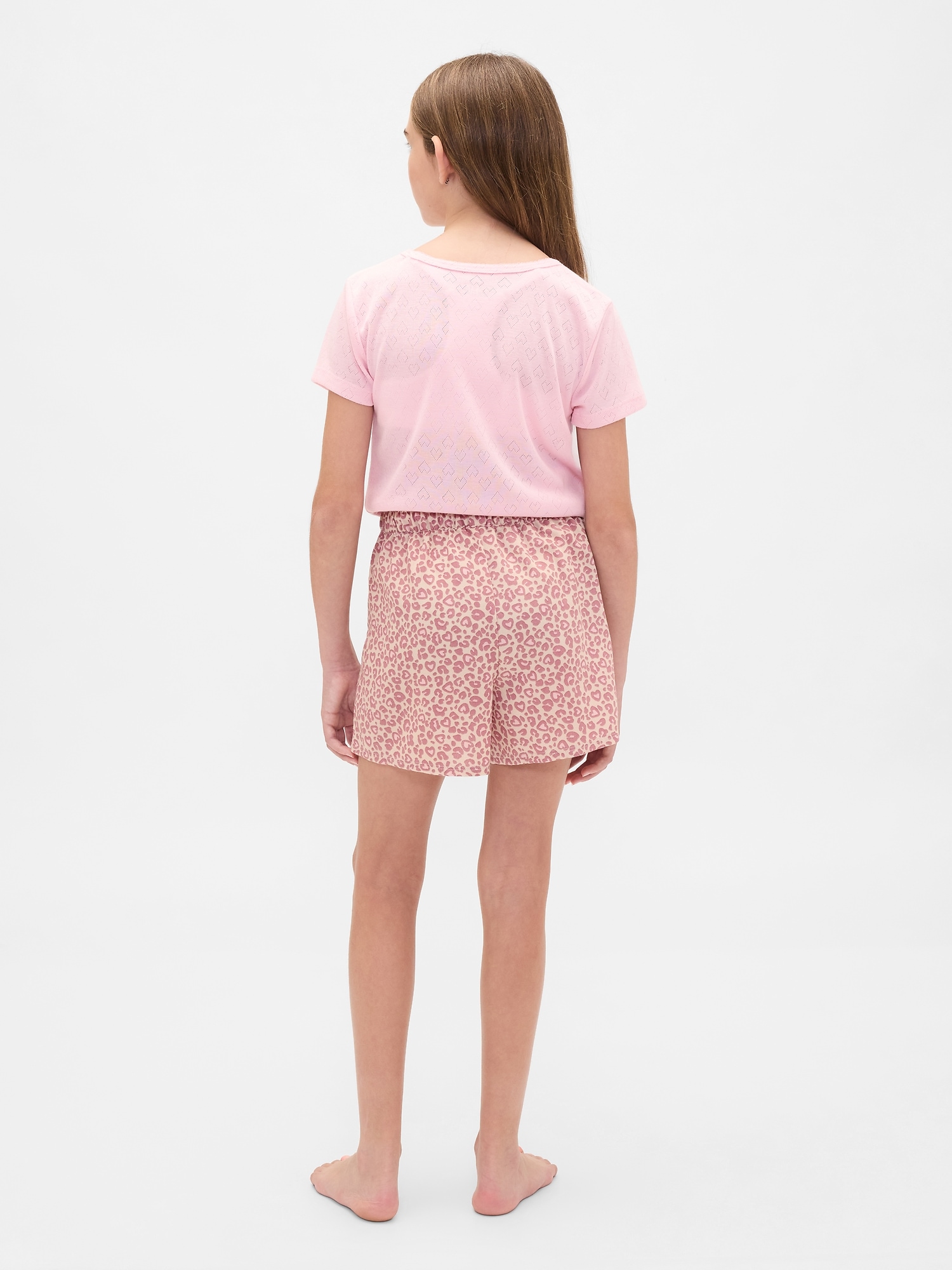 Pantaloni scurți de pijama din flanel pentru fete GAP