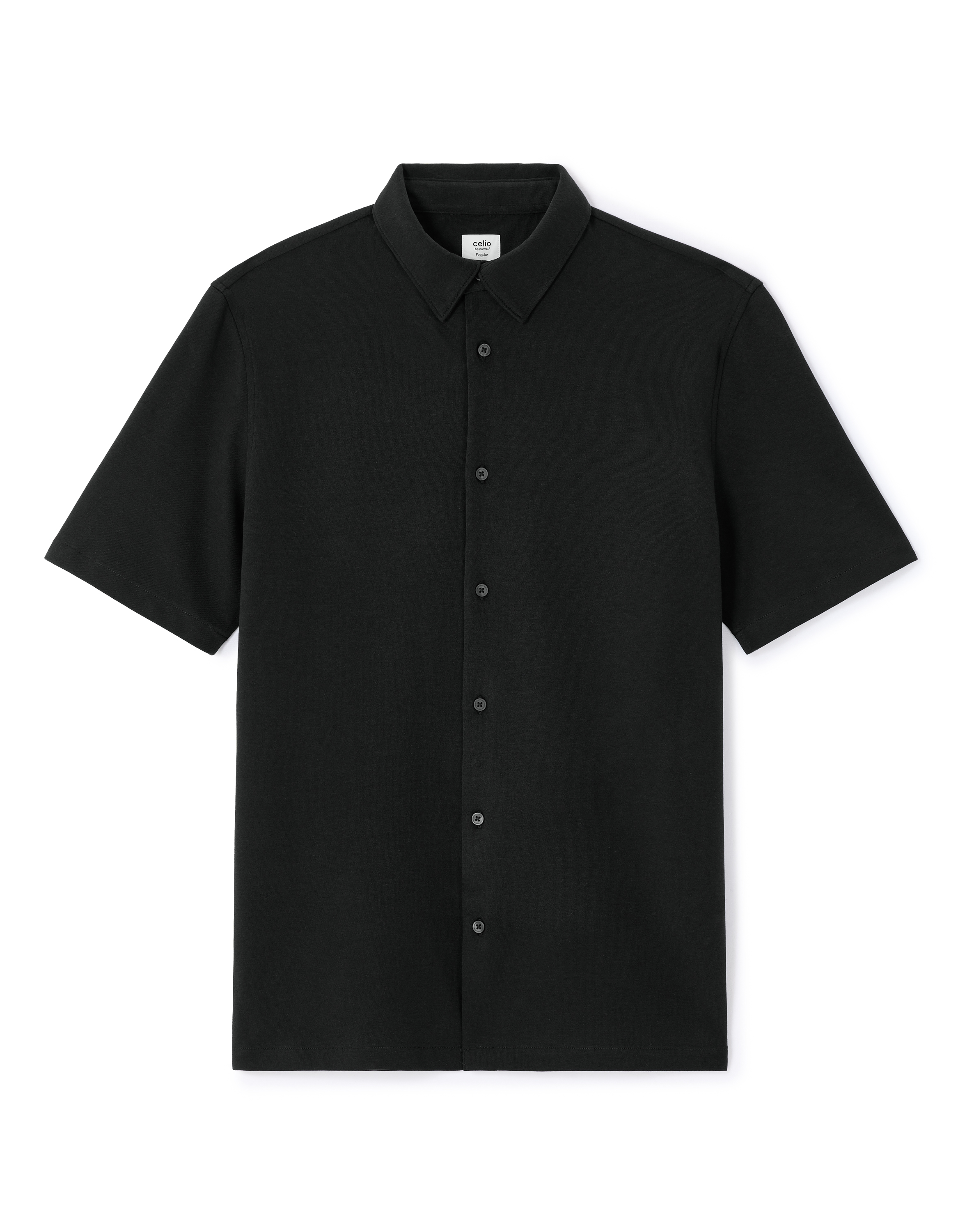 Černá košile Celio Lahemc s krátkým rukávem