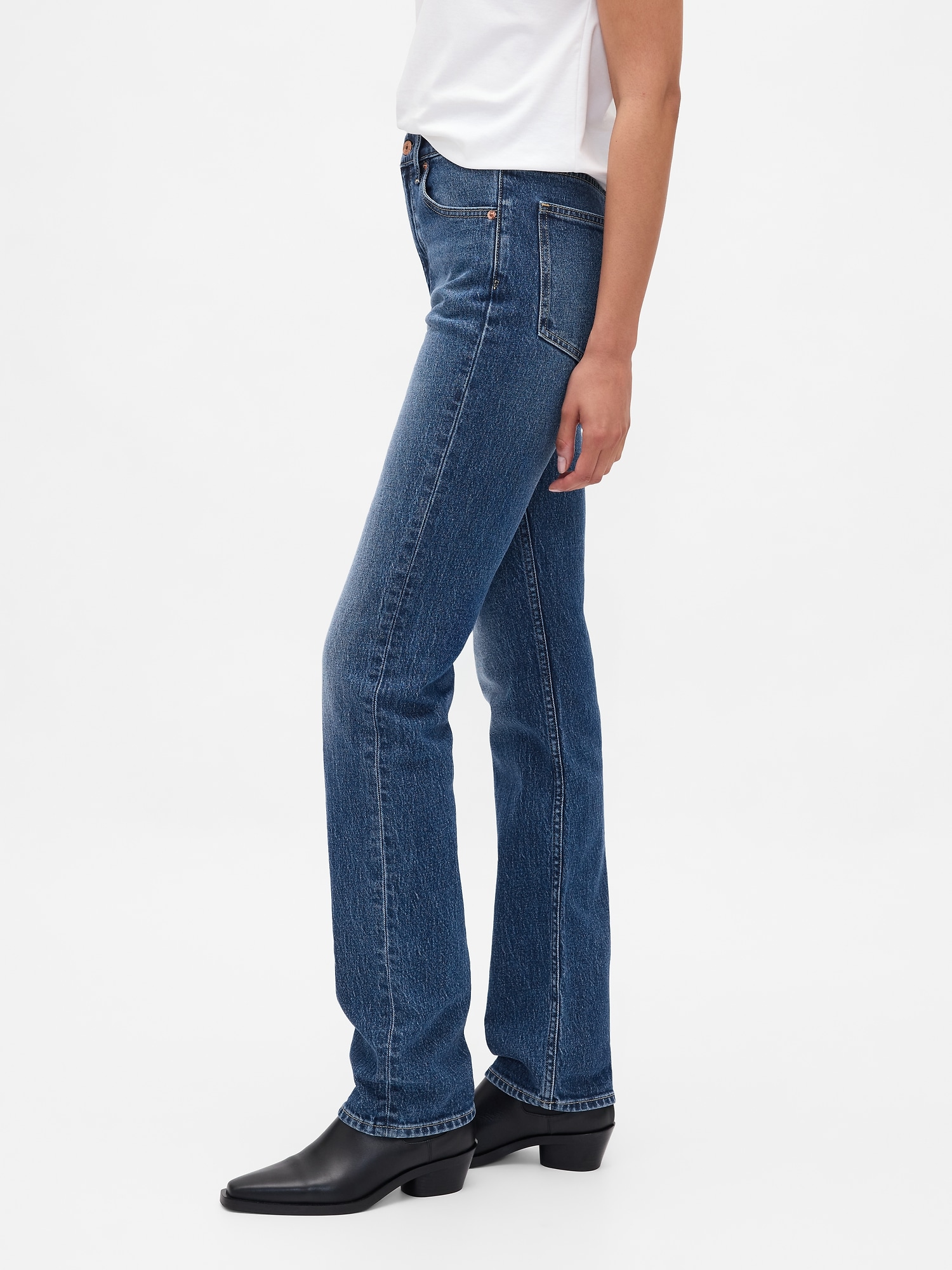 GAP Jeans High Rise &#039;90s Straight - Ladies