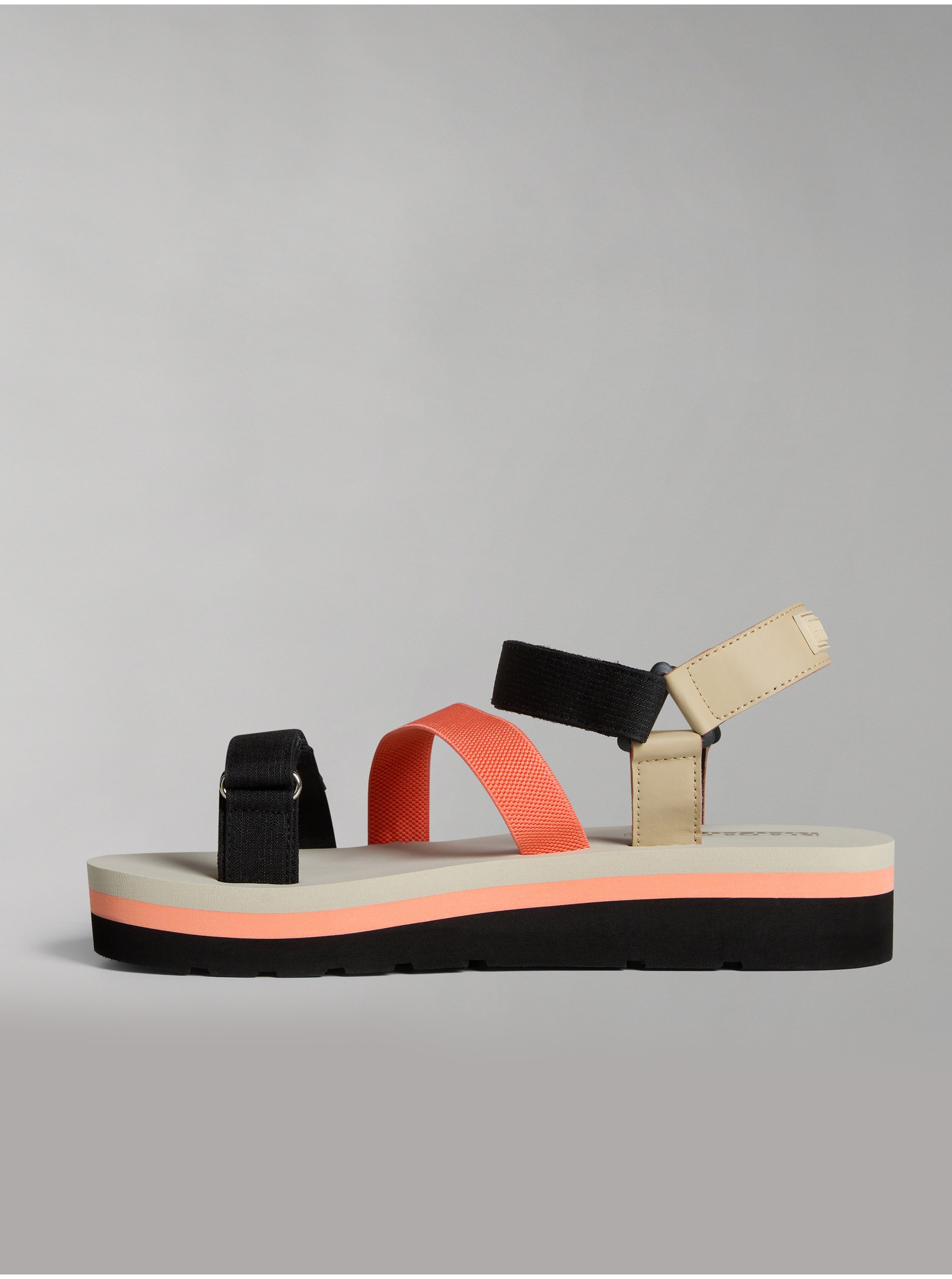 Sandale pentru femei NAPAPIJRI - negru, oranj, crem